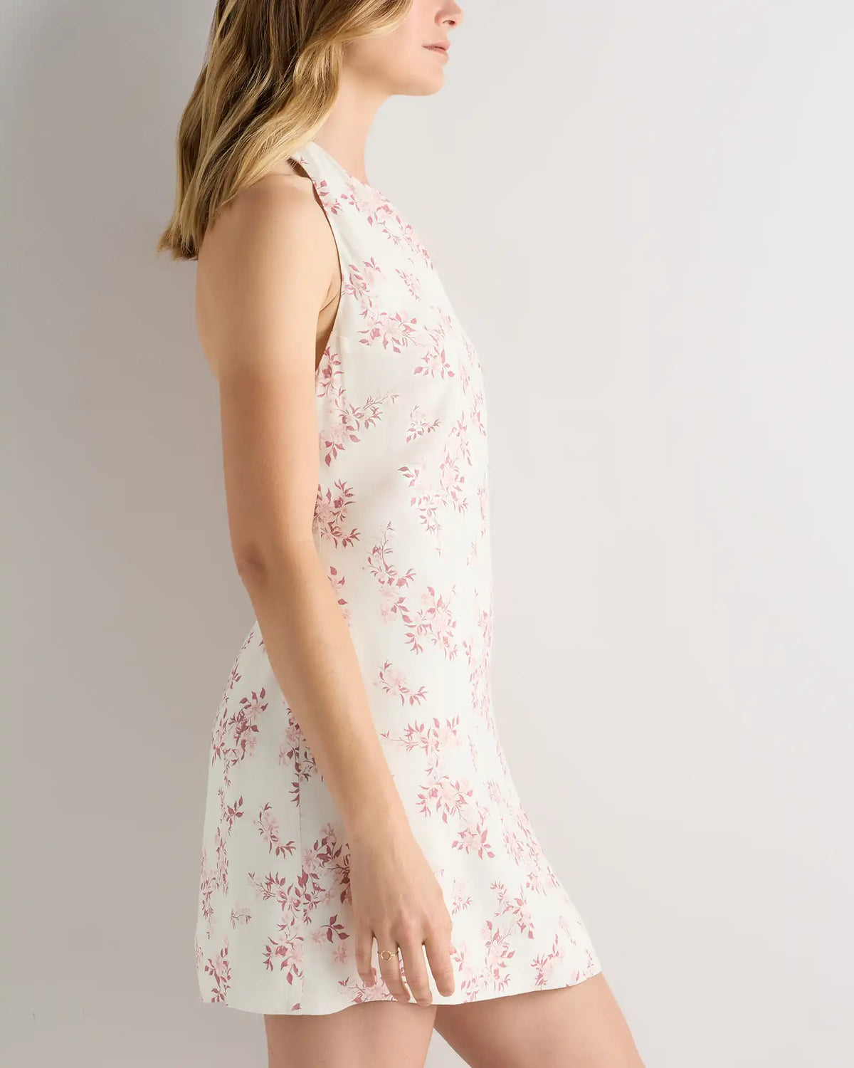 Lightweight Crepe Halter Mini Dress