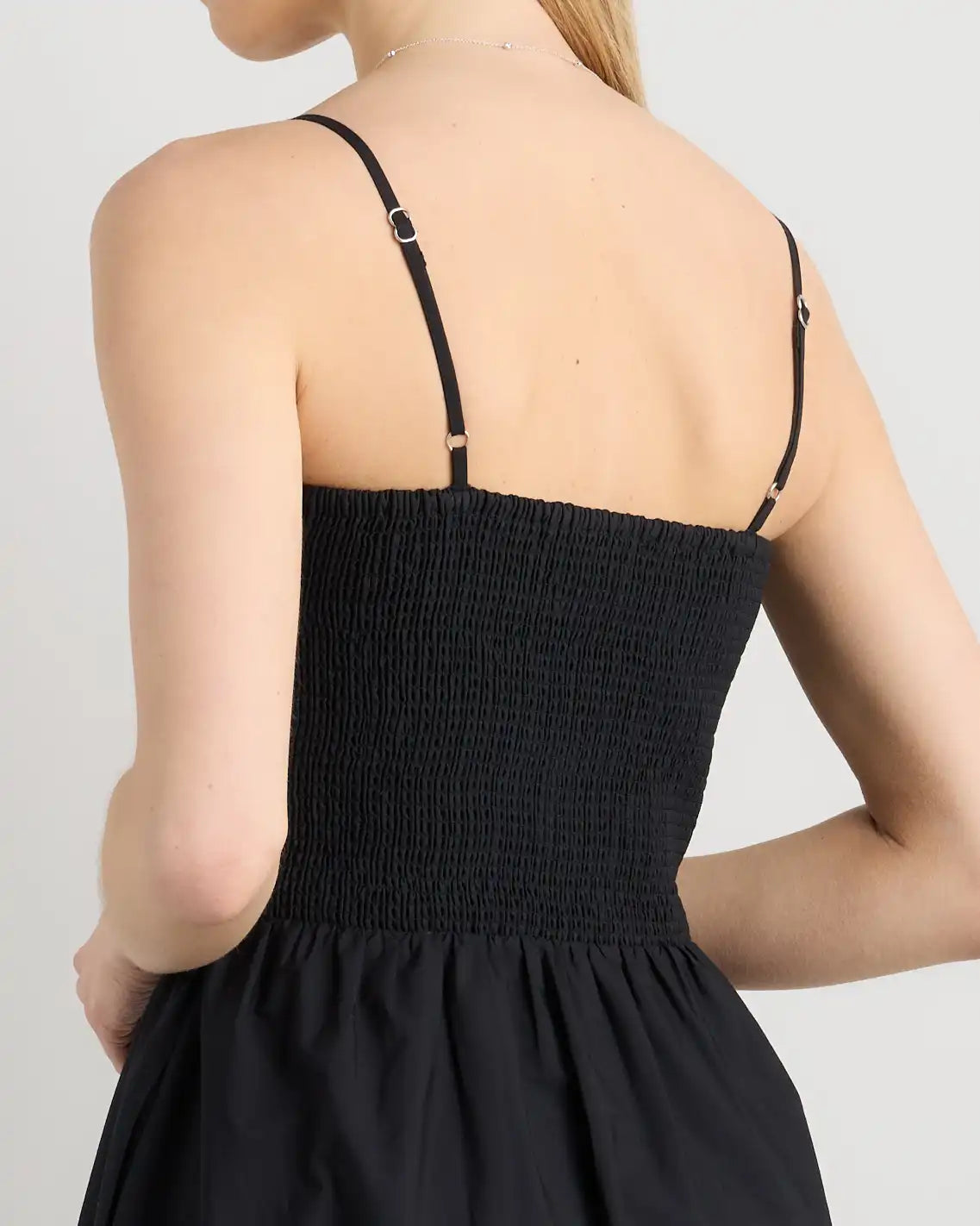 100% Organic Cotton Poplin Drop Waist Midi Dress