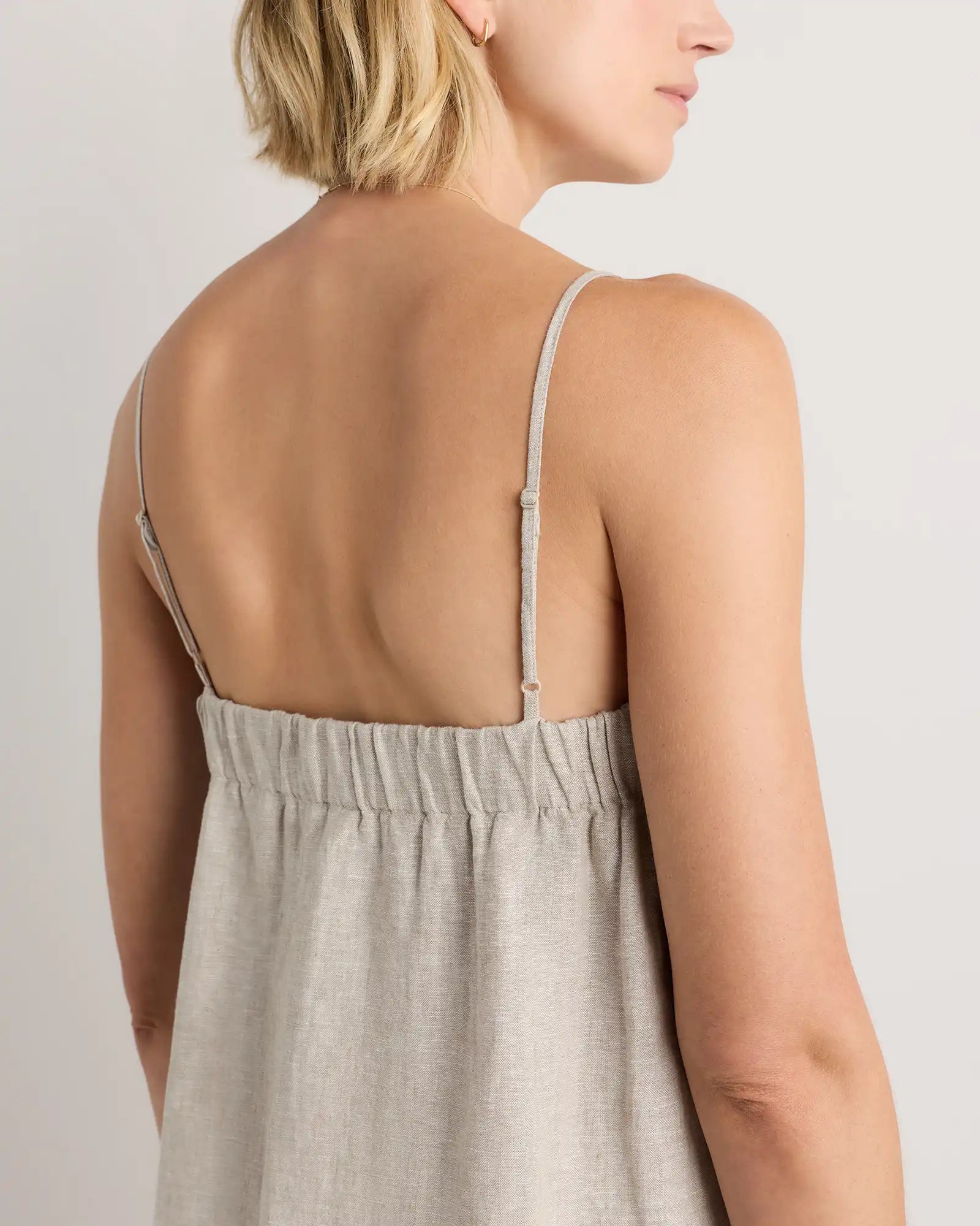 100% European Linen Mini Skort Dress