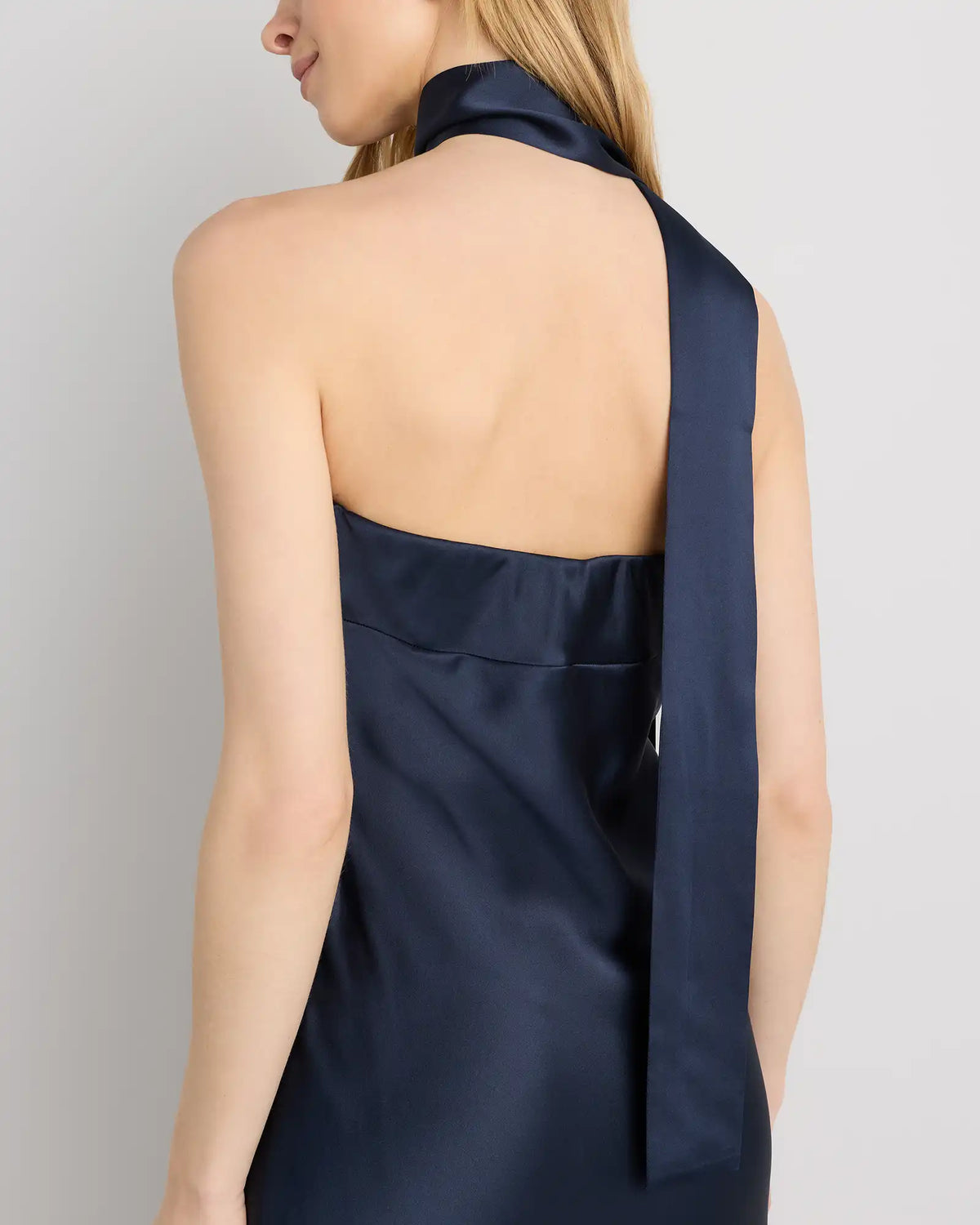 100% Washable Silk Strapless Scarf Maxi Dress