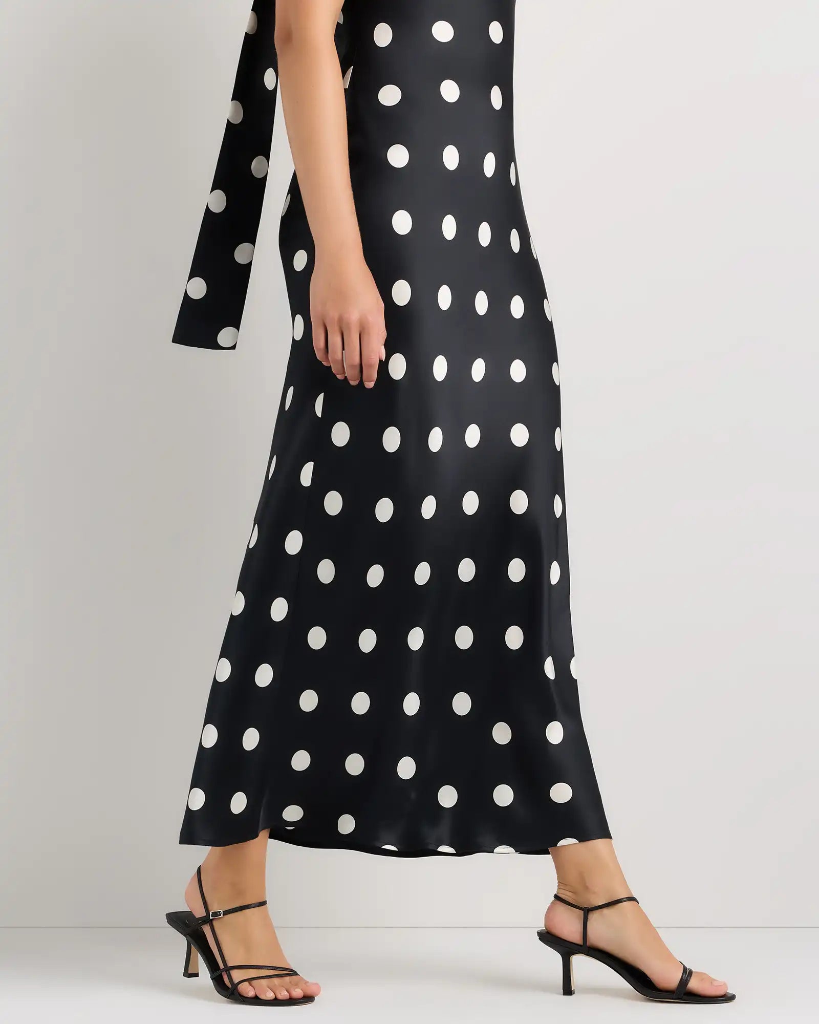100% Washable Silk Strapless Scarf Maxi Dress