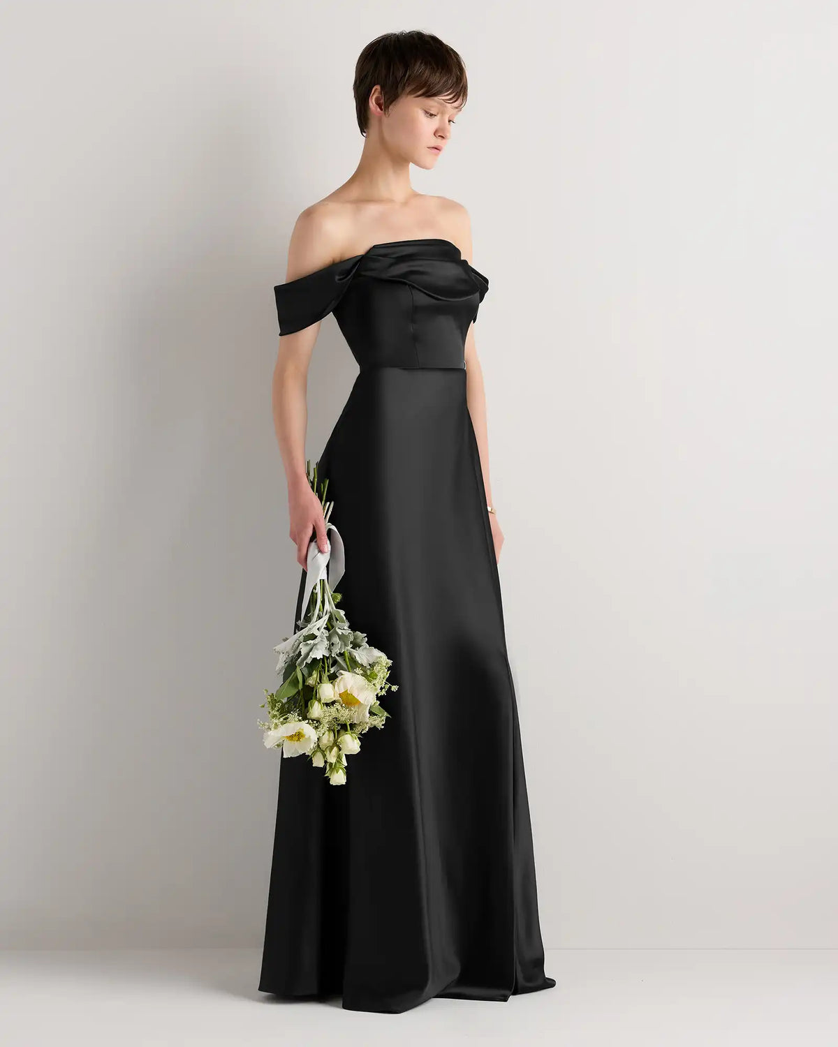 Aurora Stretch Satin Convertible Dress