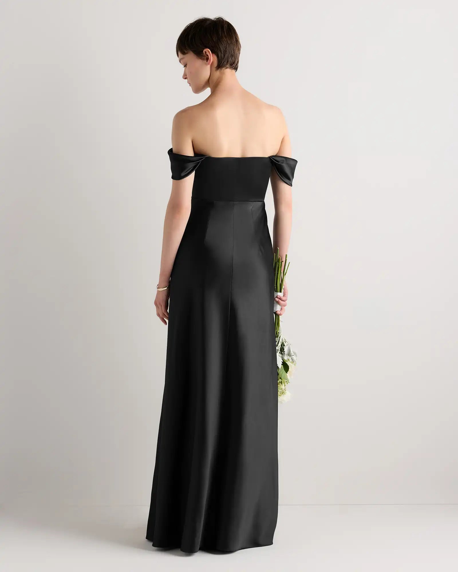 Aurora Stretch Satin Convertible Dress