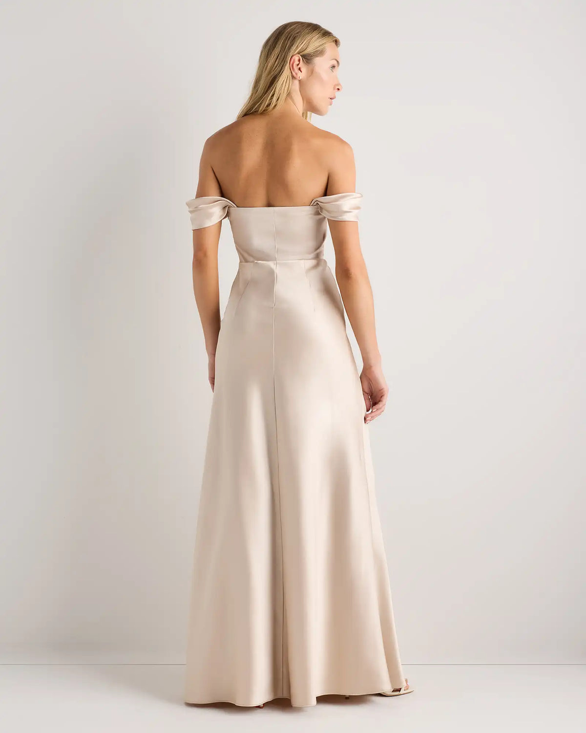 Aurora Stretch Satin Convertible Dress