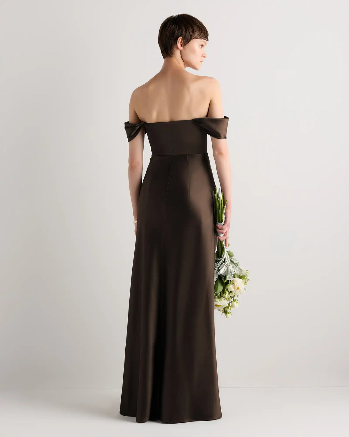 Aurora Stretch Satin Convertible Dress