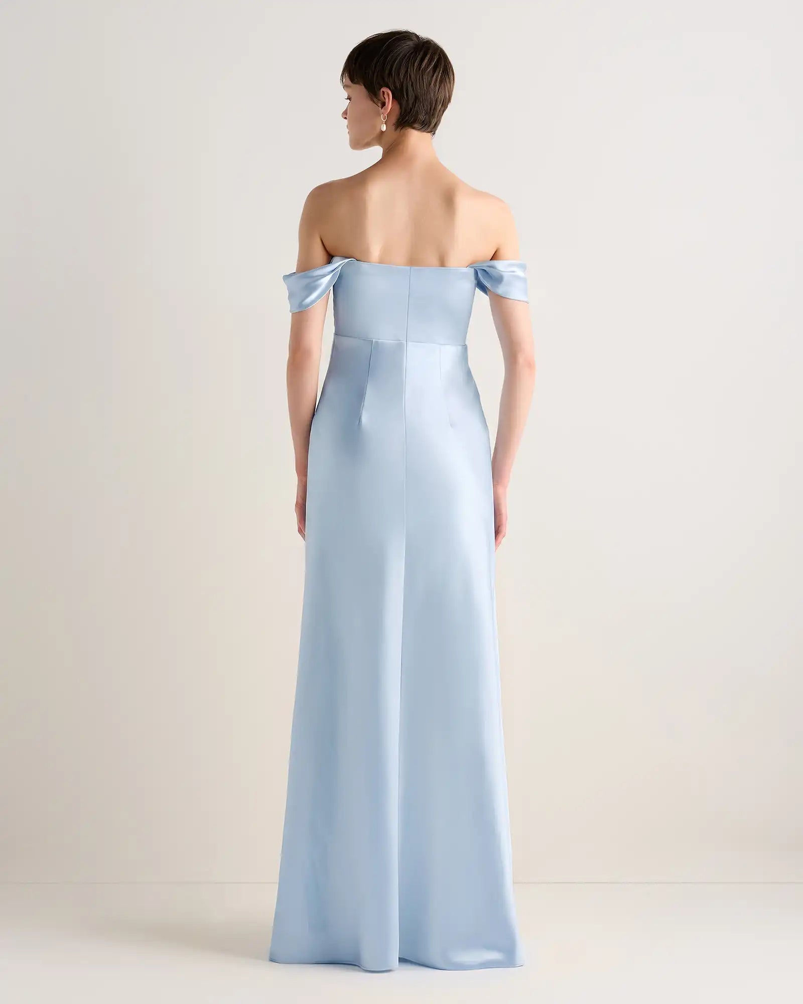 Aurora Stretch Satin Convertible Dress