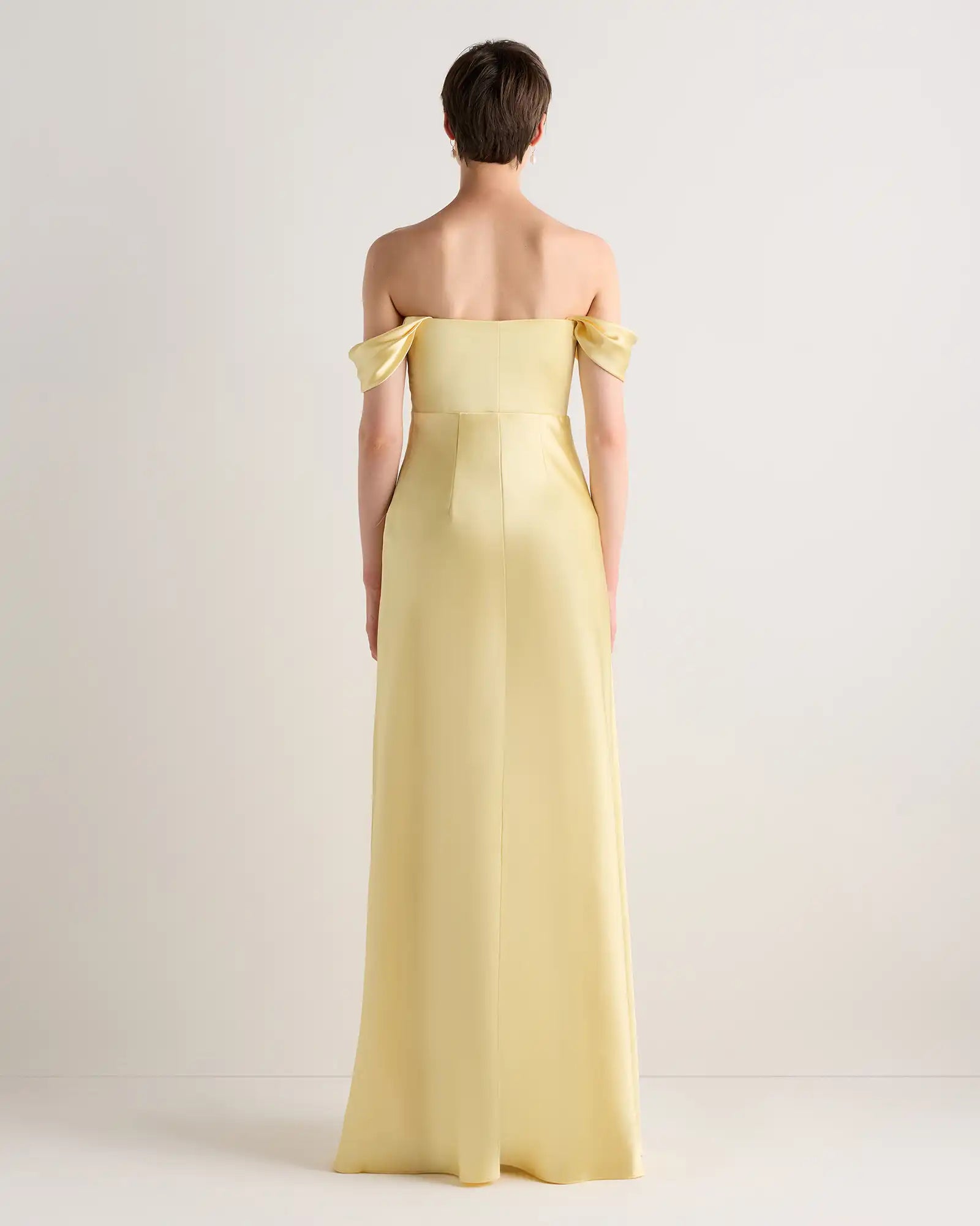 Aurora Stretch Satin Convertible Dress