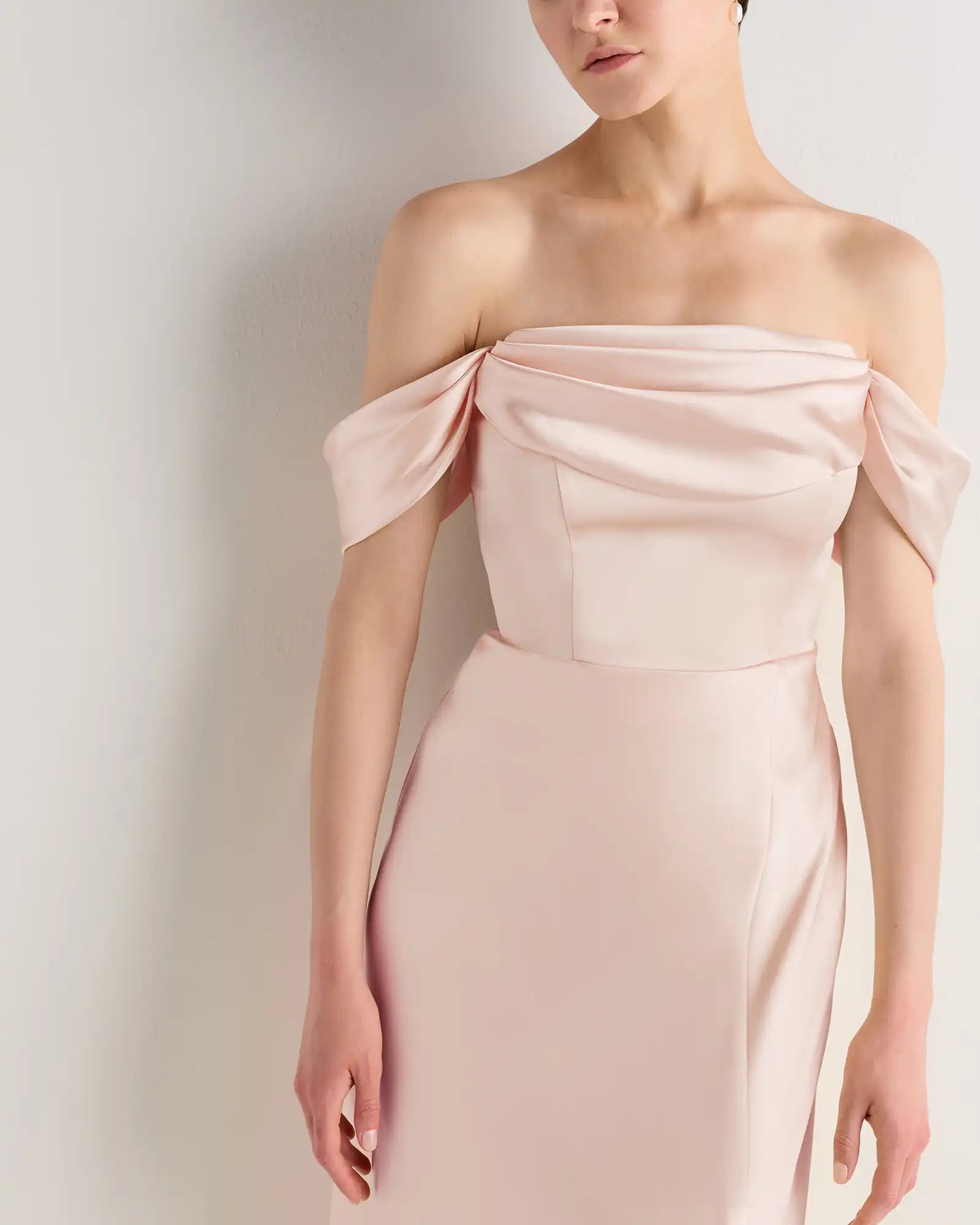 Aurora Stretch Satin Convertible Dress
