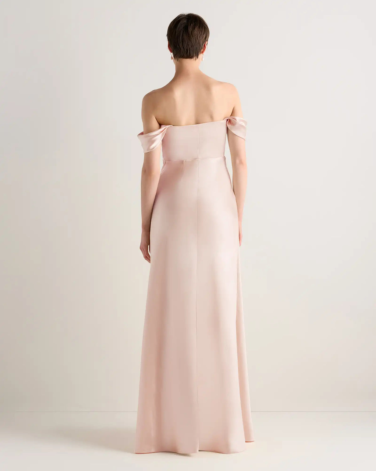 Aurora Stretch Satin Convertible Dress