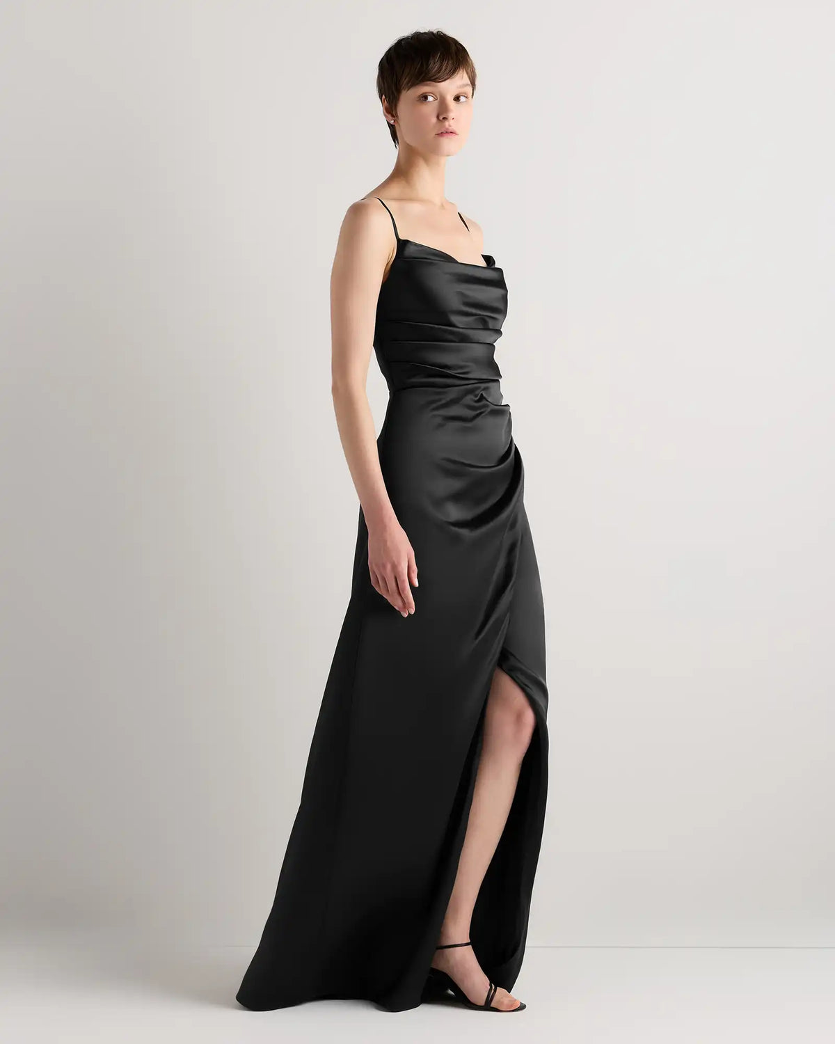 Juliette Stretch Satin Dress