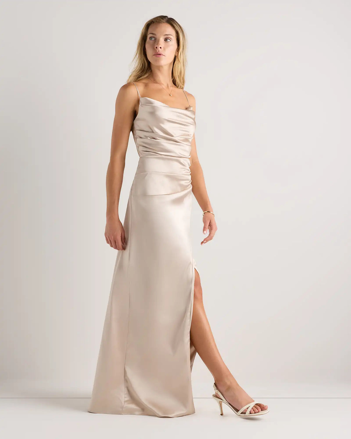 Juliette Stretch Satin Dress
