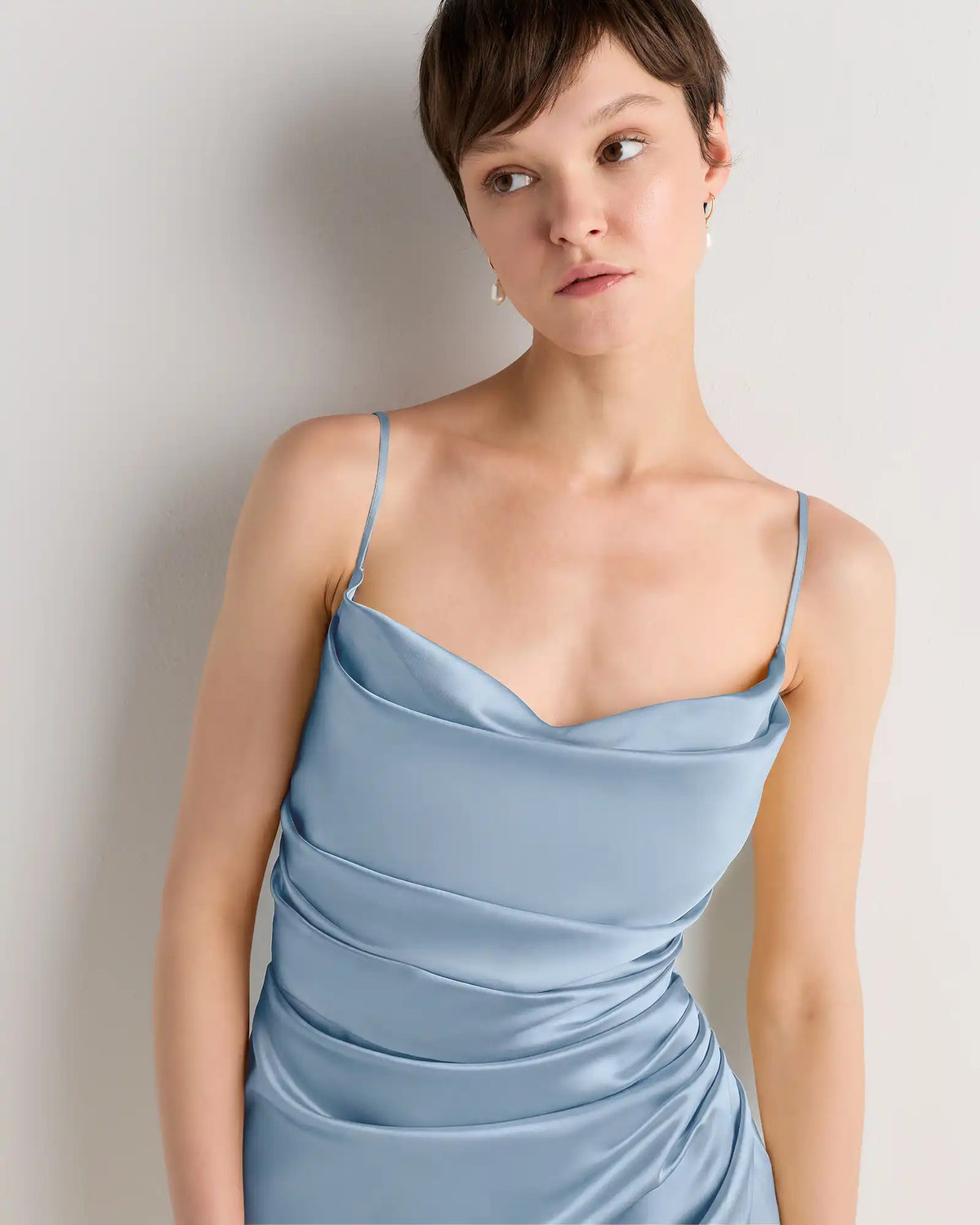 Juliette Stretch Satin Dress