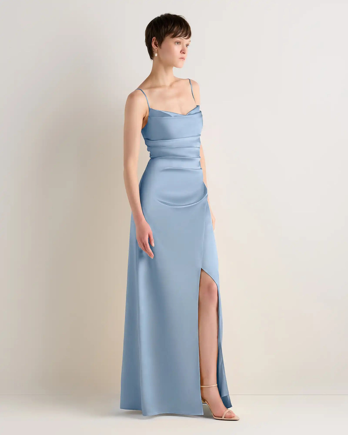 Juliette Stretch Satin Dress
