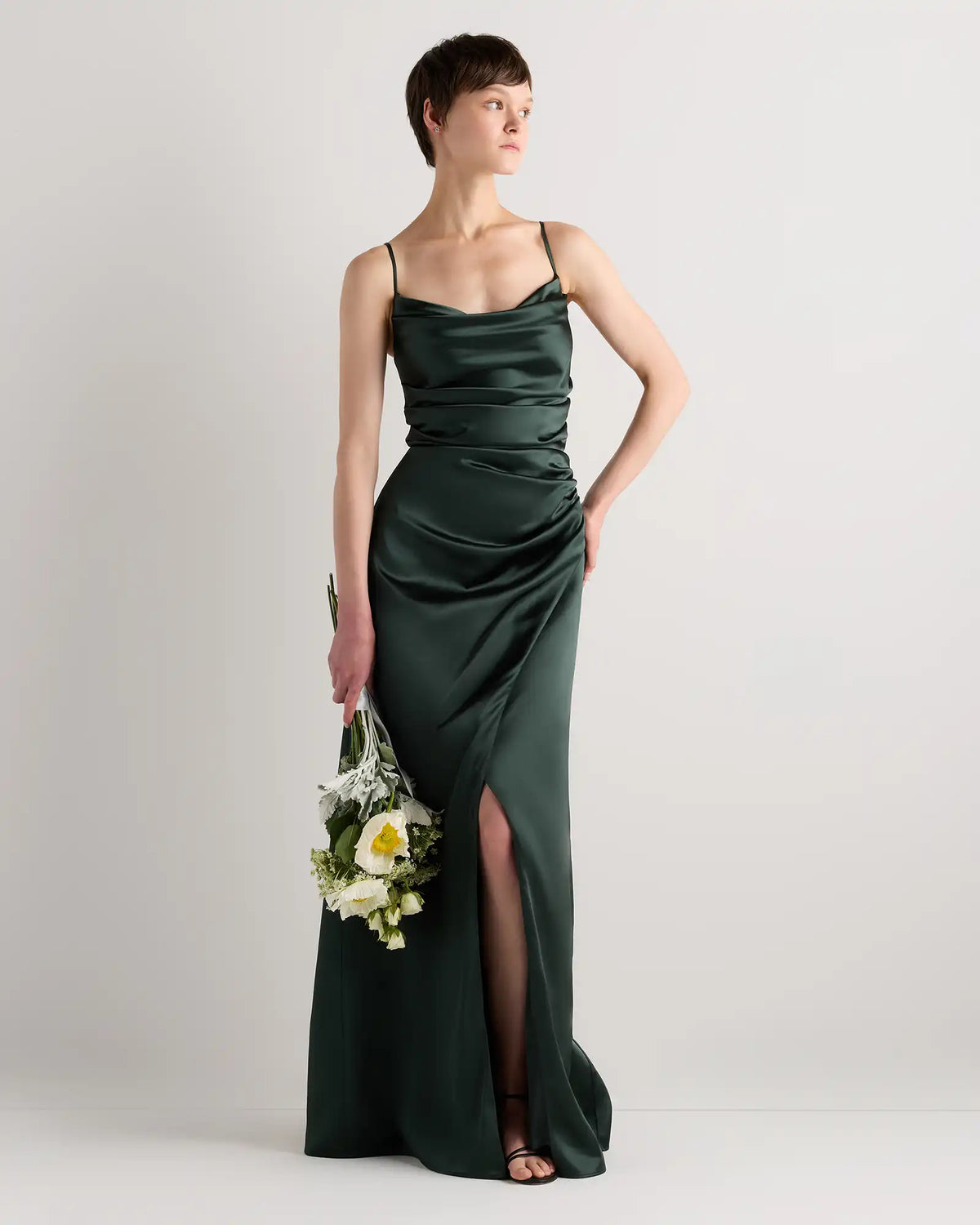 Juliette Stretch Satin Dress
