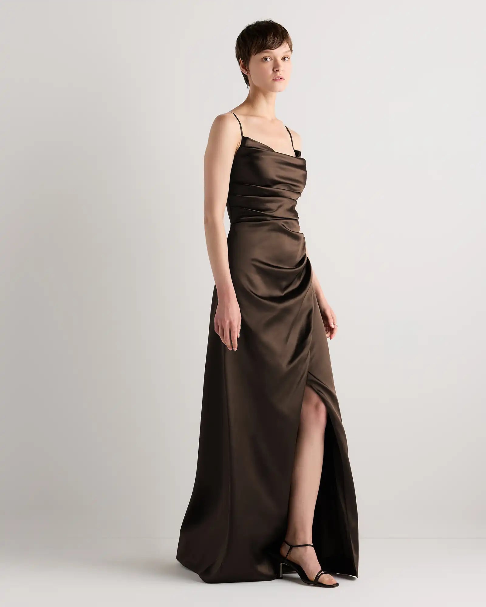 Juliette Stretch Satin Dress