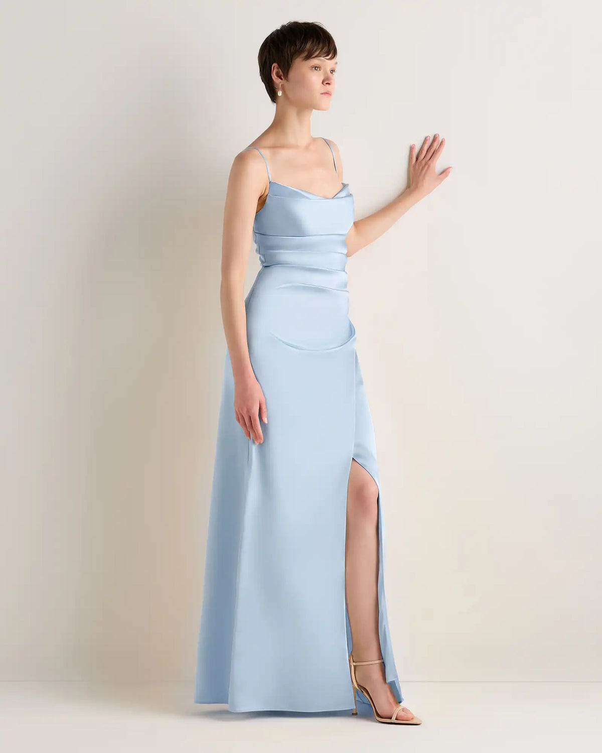Juliette Stretch Satin Dress