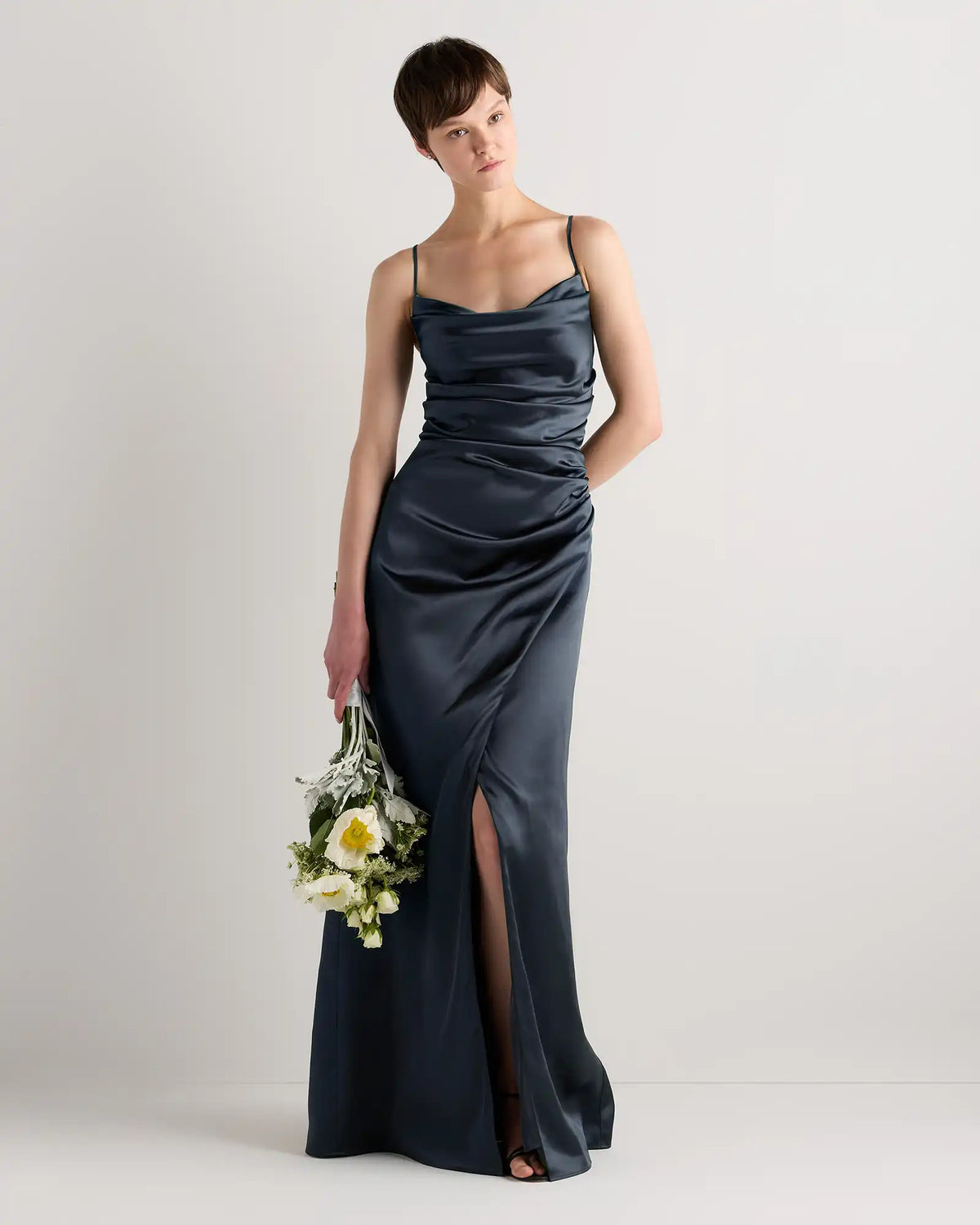 Juliette Stretch Satin Dress