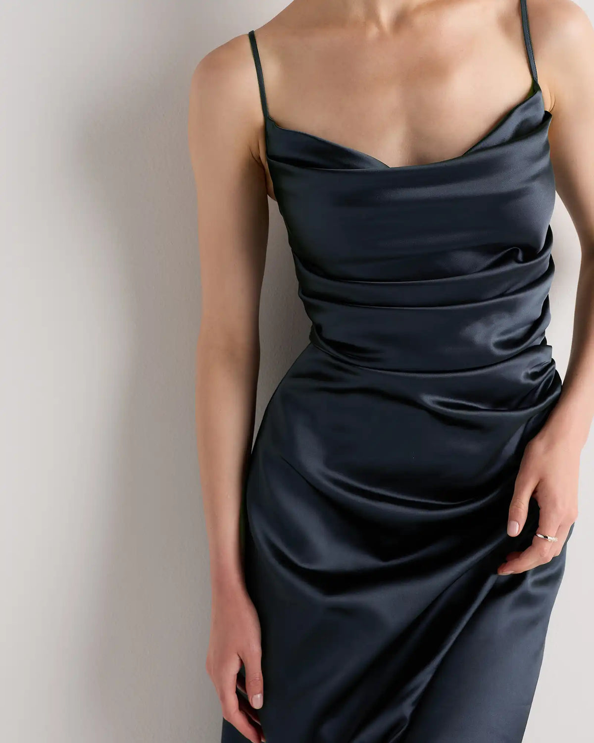 Juliette Stretch Satin Dress