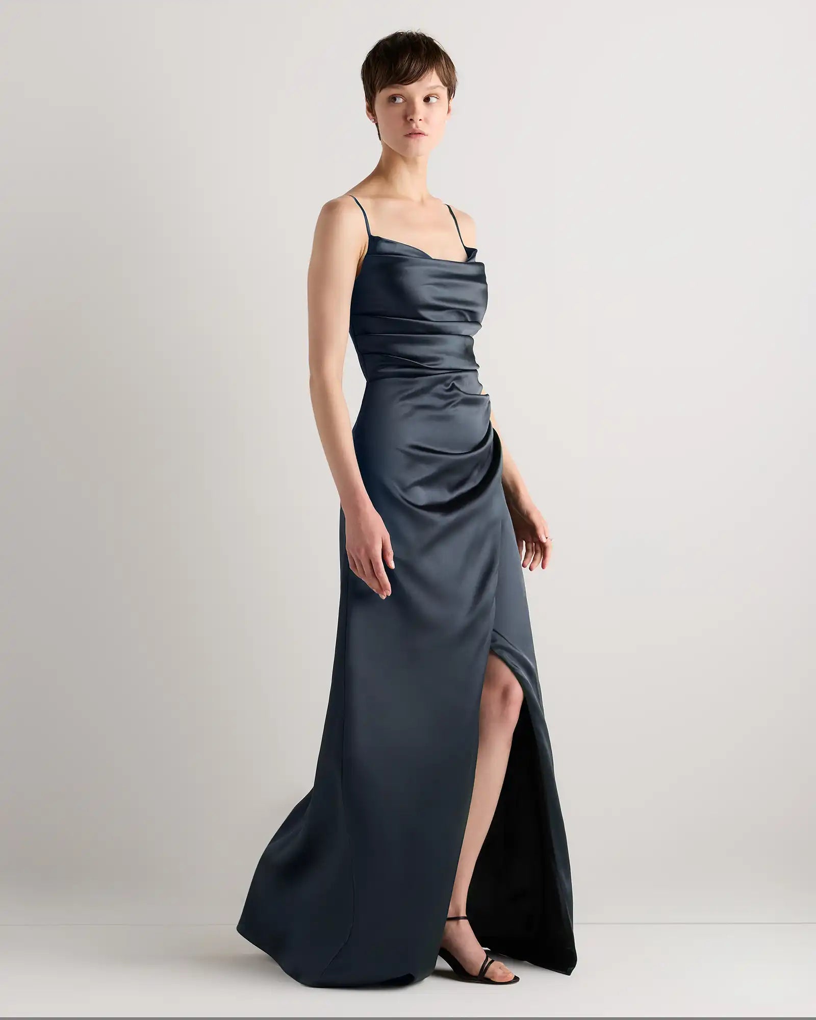 Juliette Stretch Satin Dress