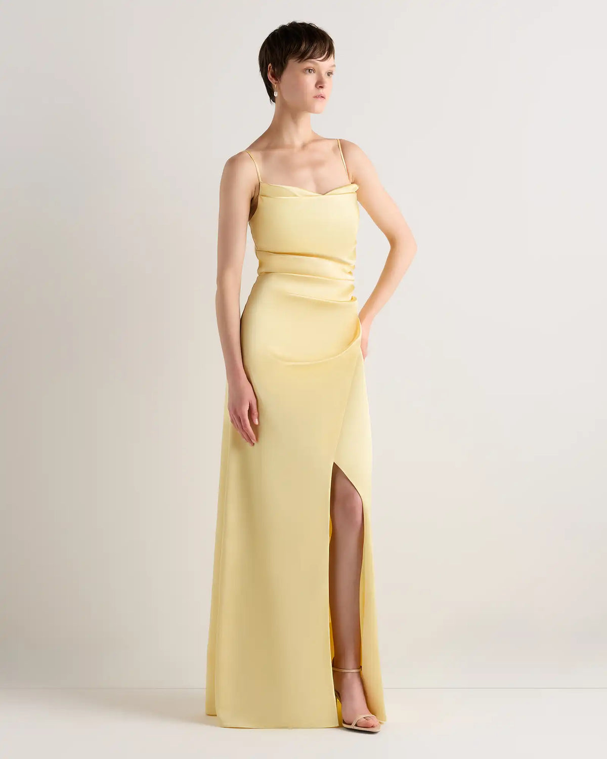 Juliette Stretch Satin Dress