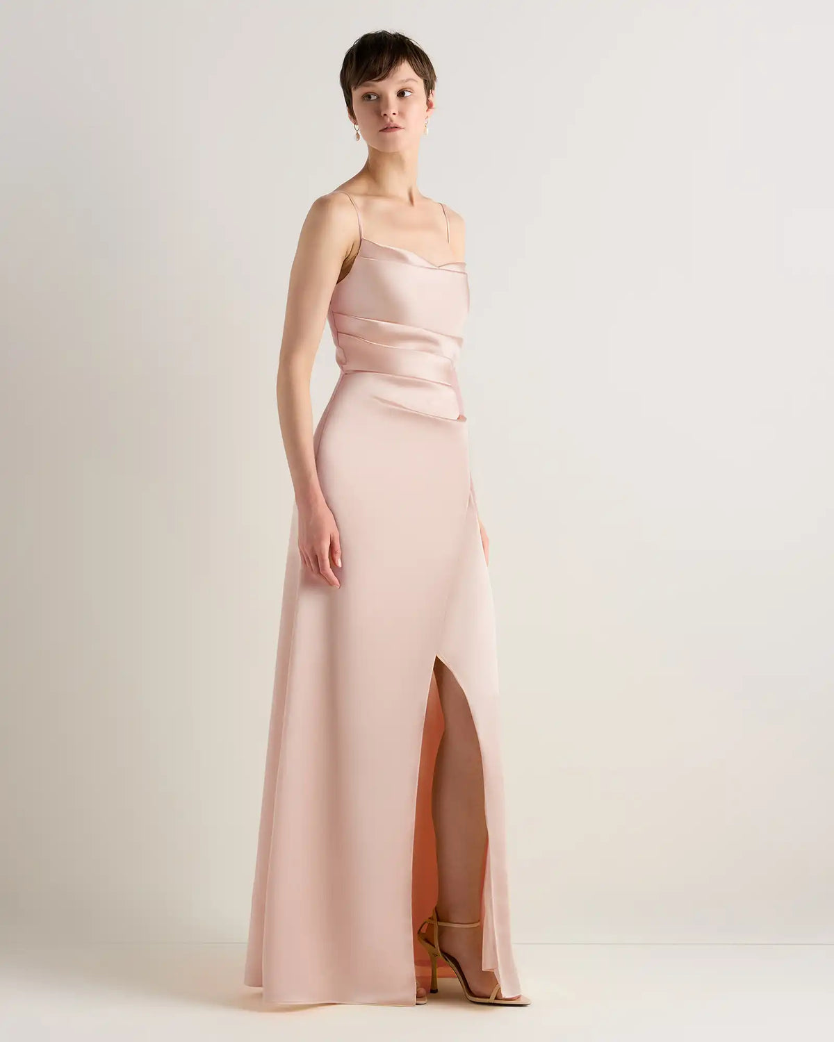 Juliette Stretch Satin Dress