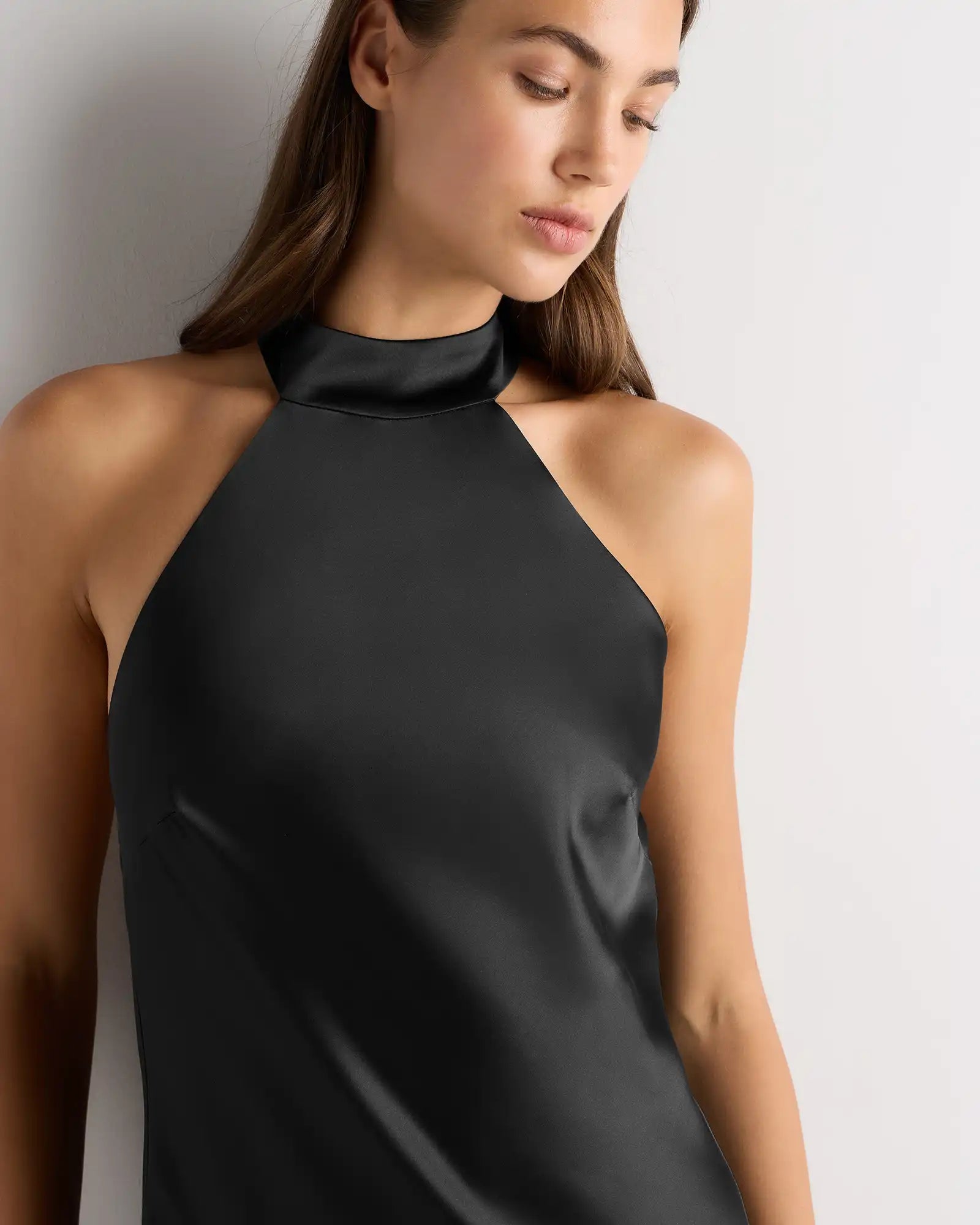 Catalina Stretch Satin Dress