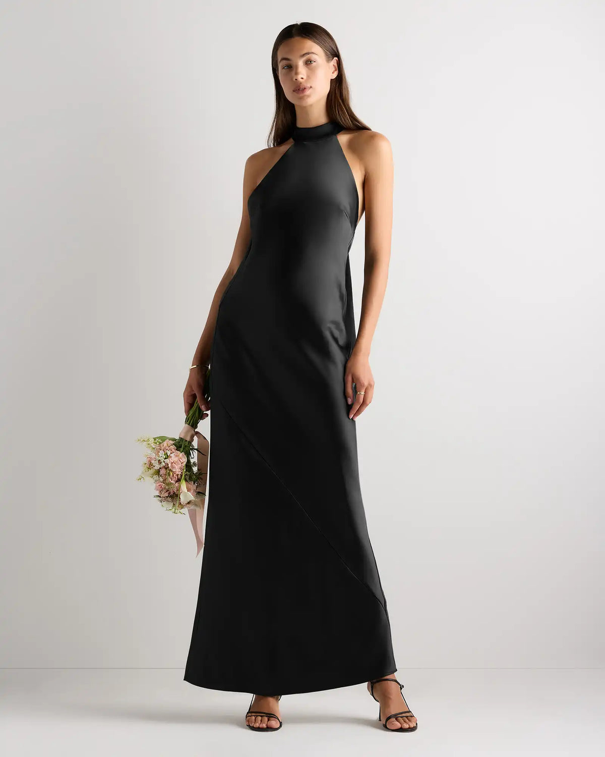 Catalina Stretch Satin Dress