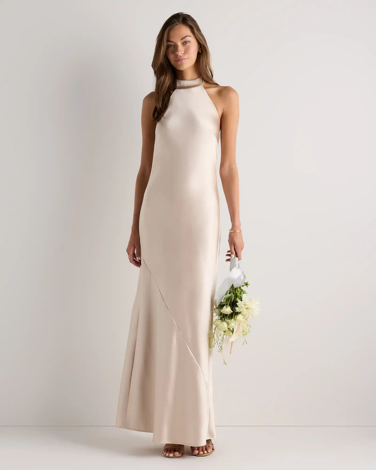 Catalina Stretch Satin Dress
