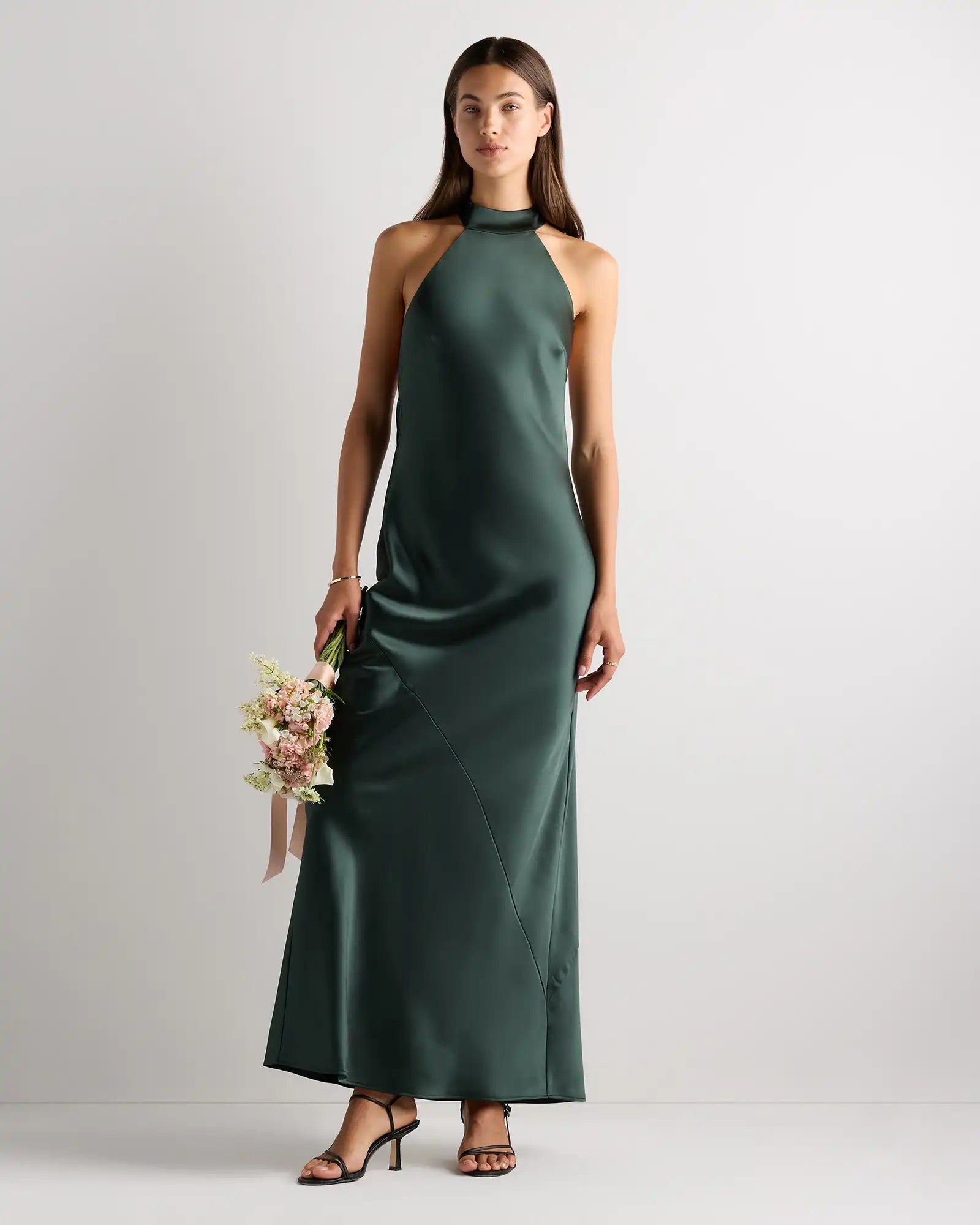 Catalina Stretch Satin Dress