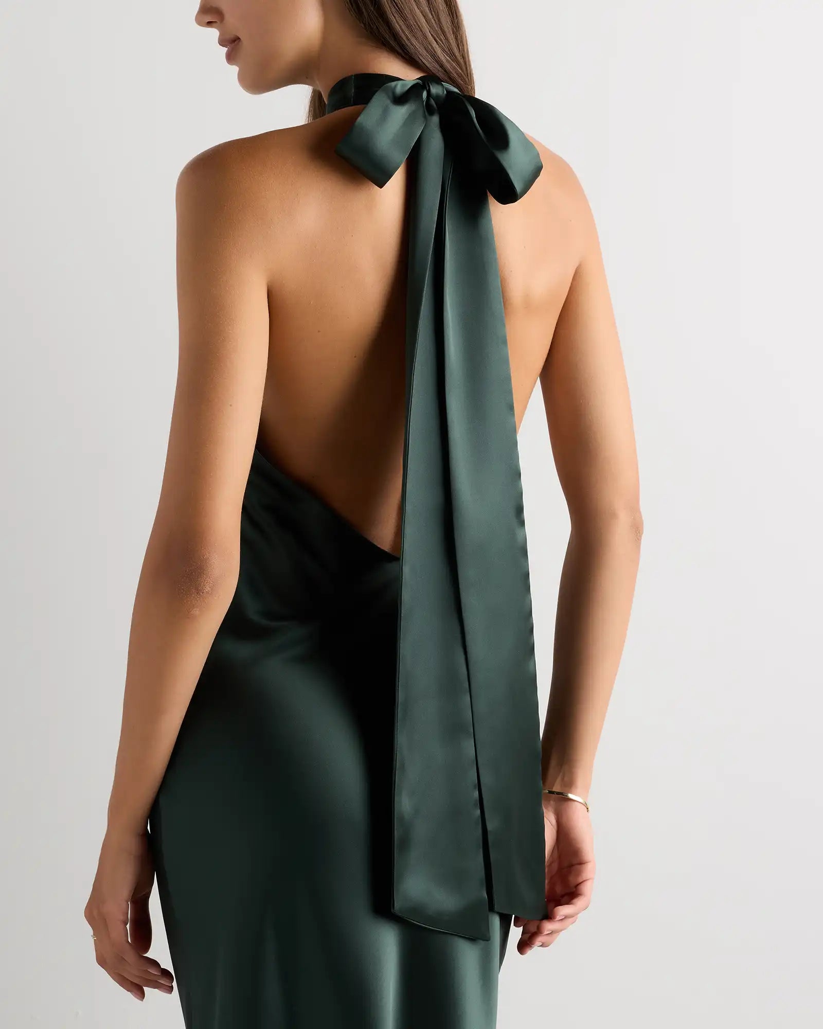 Catalina Stretch Satin Dress