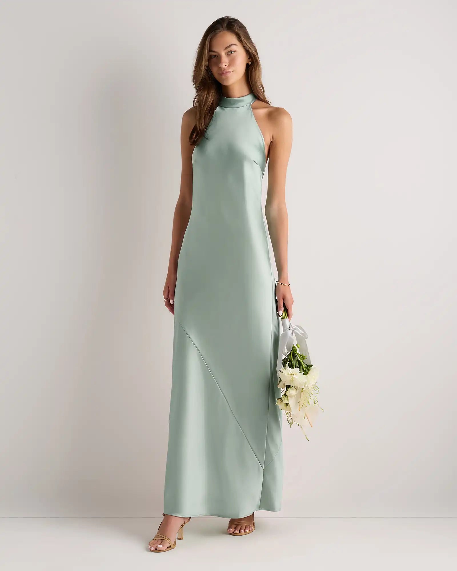 Catalina Stretch Satin Dress