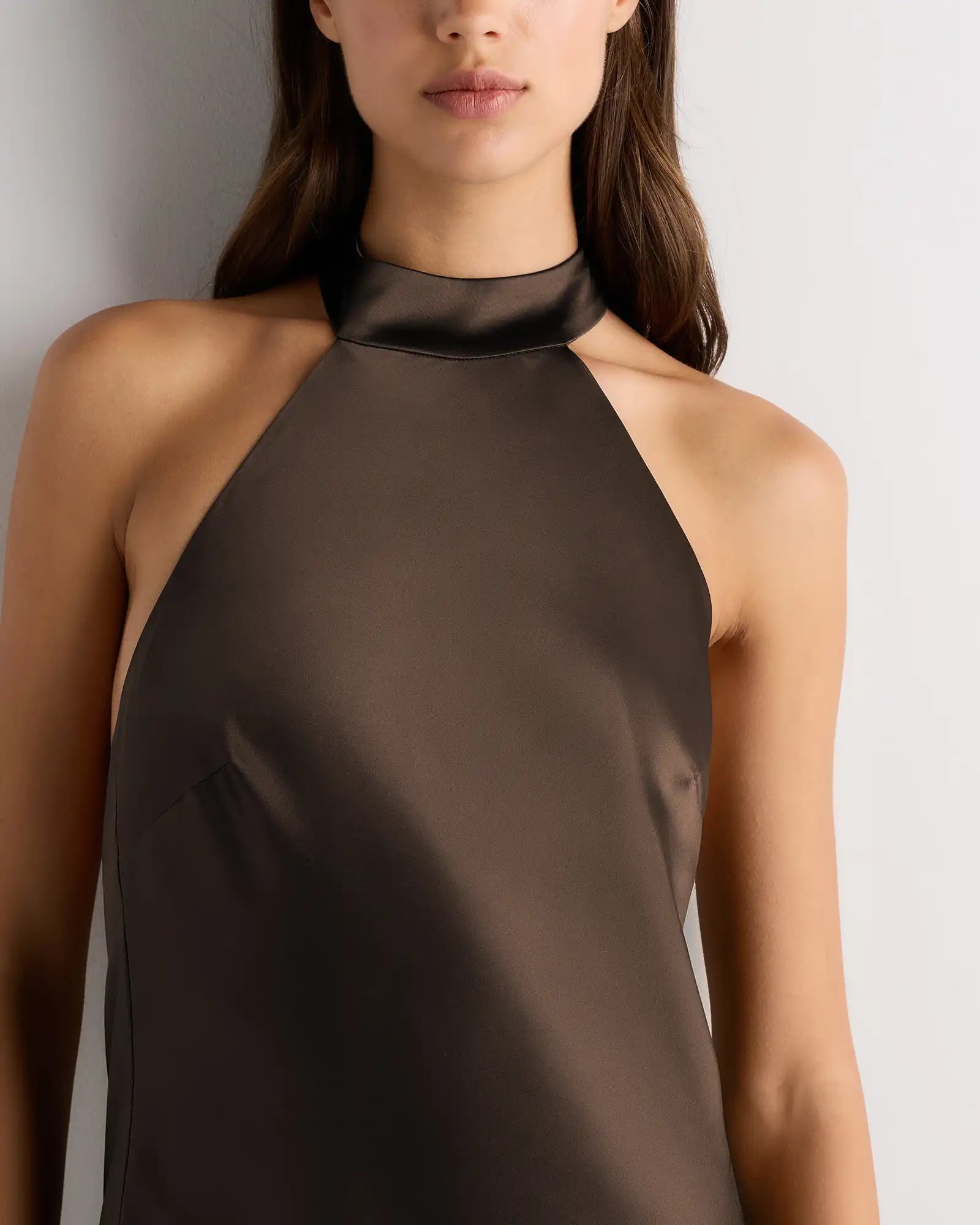 Catalina Stretch Satin Dress