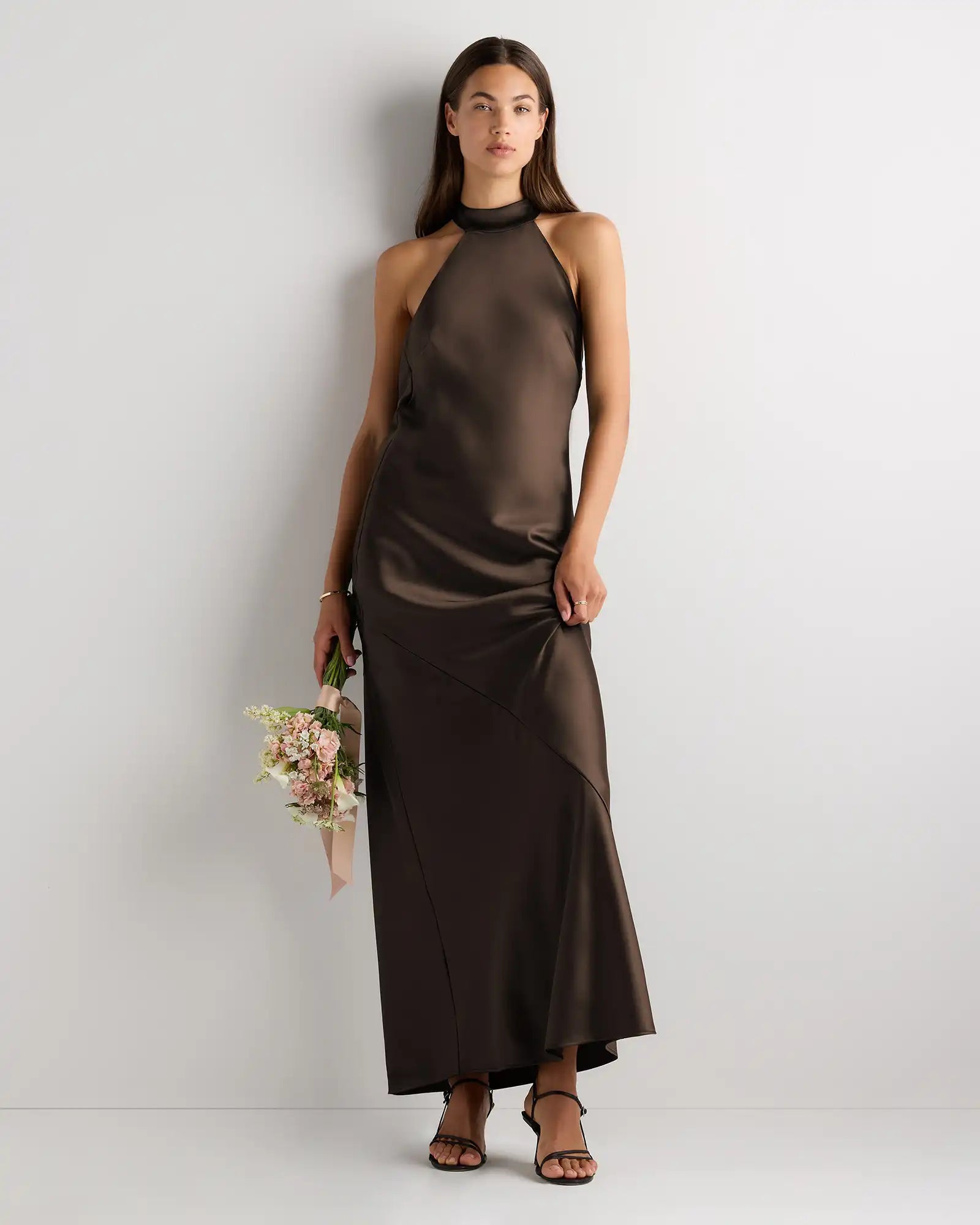 Catalina Stretch Satin Dress