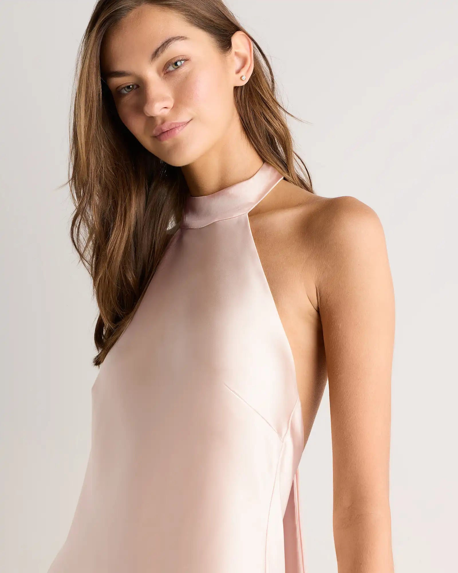 Catalina Stretch Satin Dress