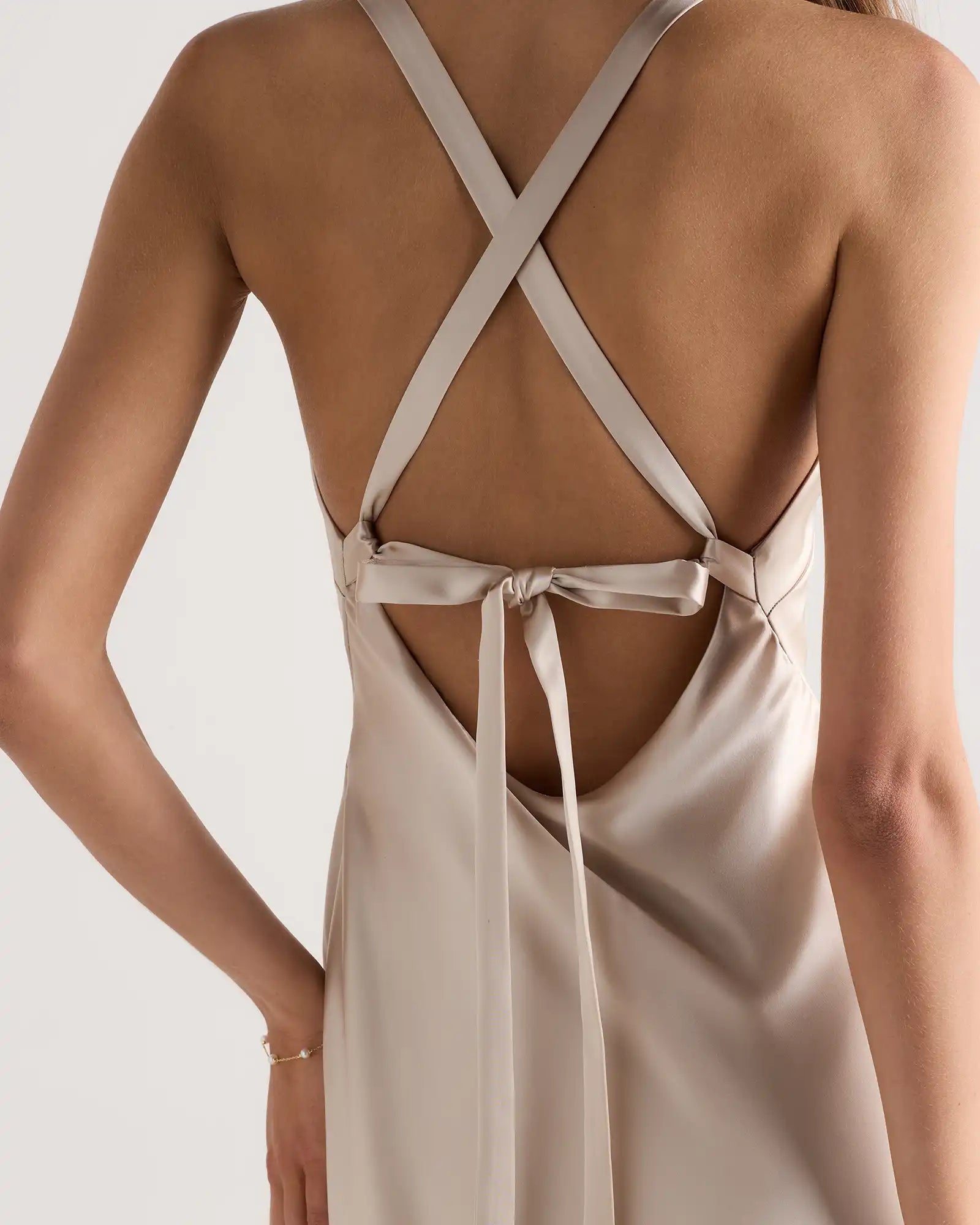 Bianca Stretch Satin Dress
