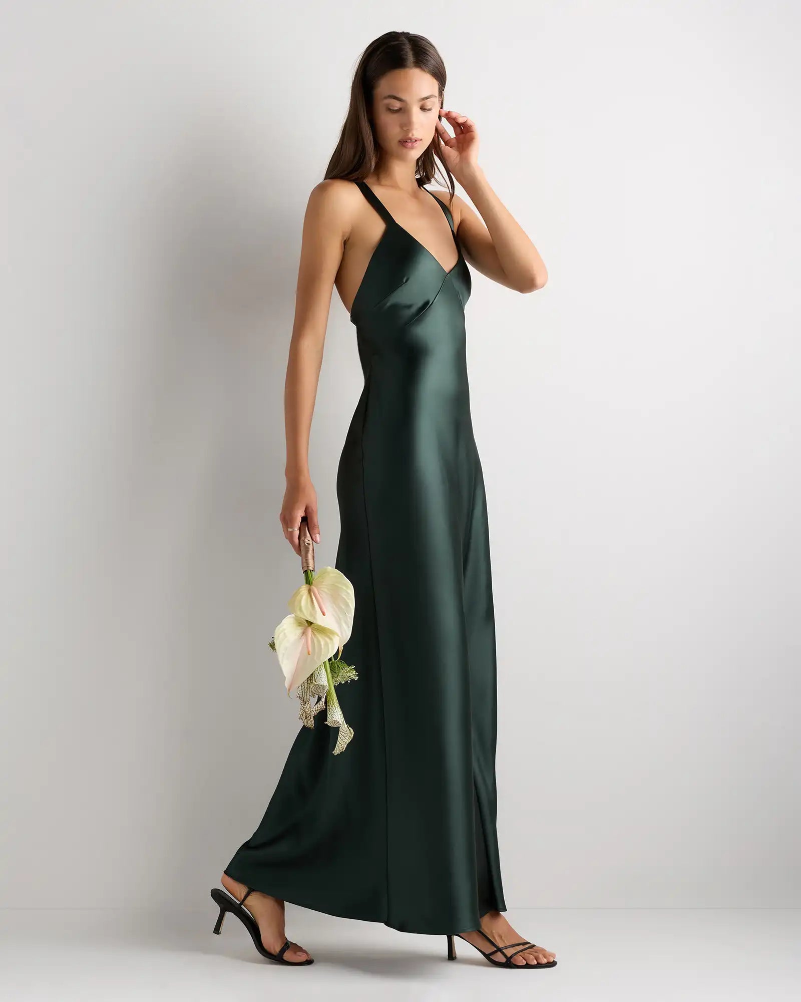 Bianca Stretch Satin Dress