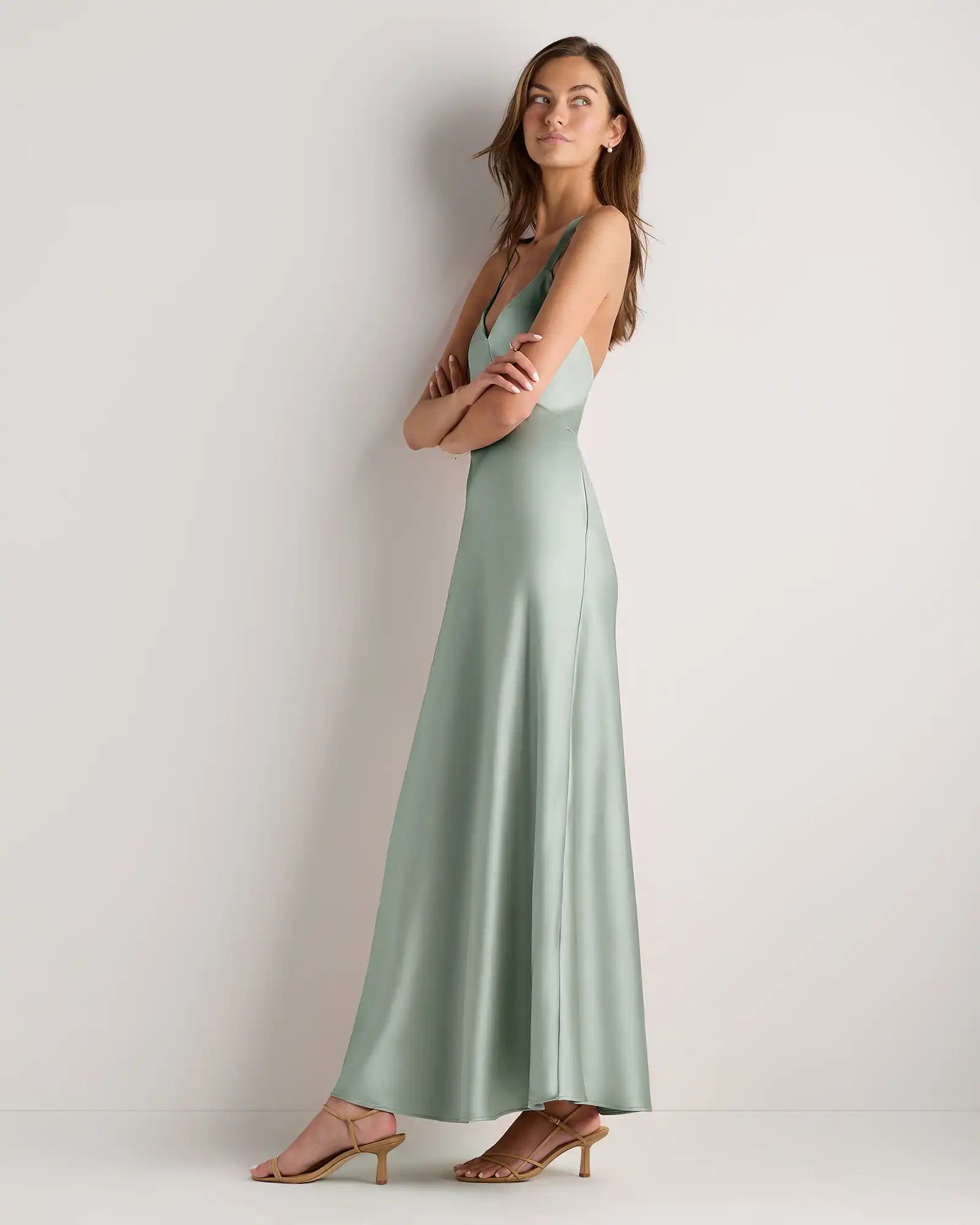 Bianca Stretch Satin Dress