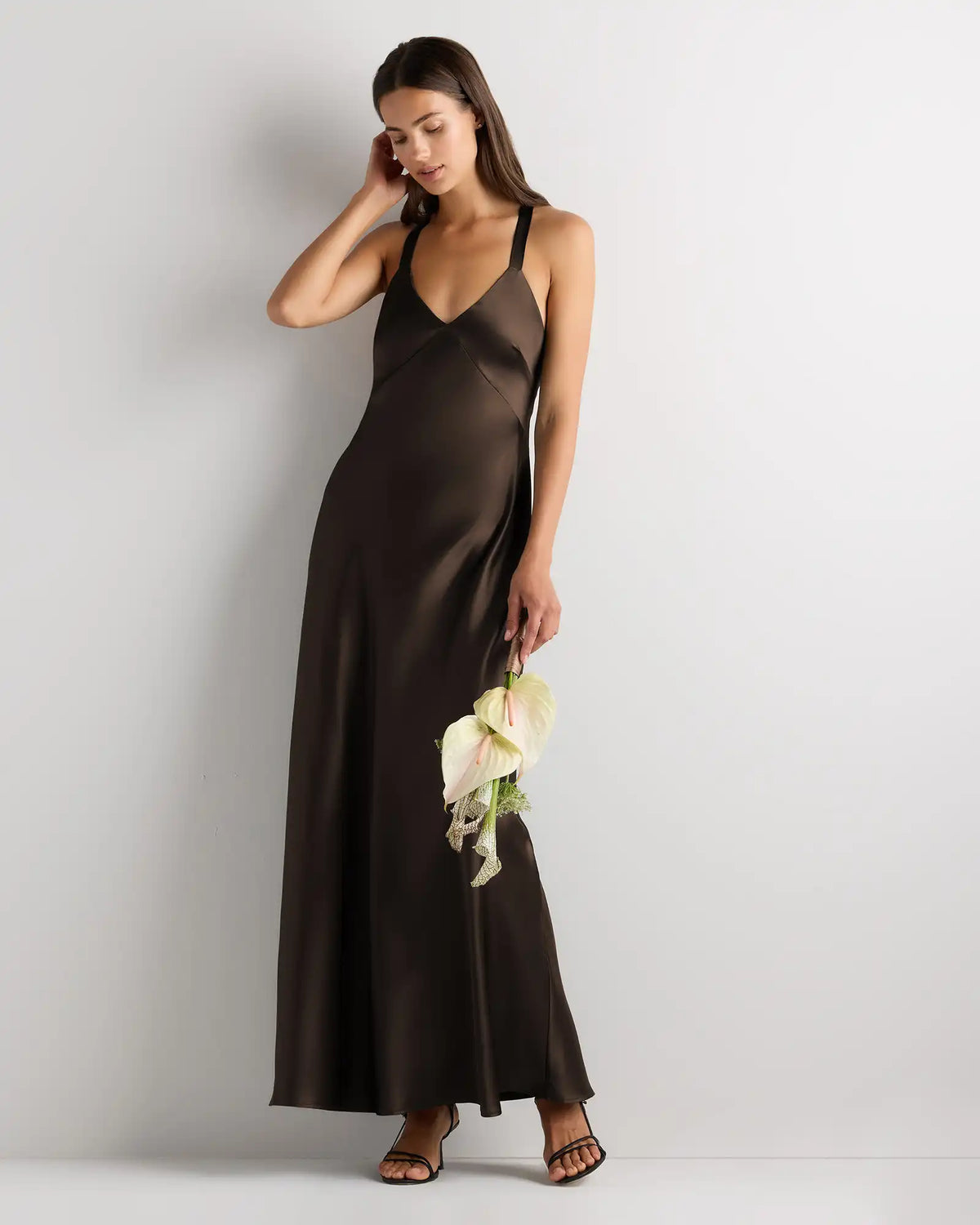 Bianca Stretch Satin Dress