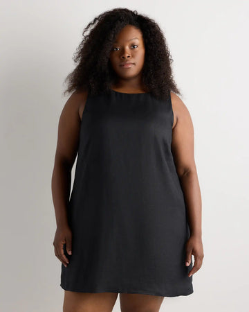 100% European Linen Tank Mini Dress