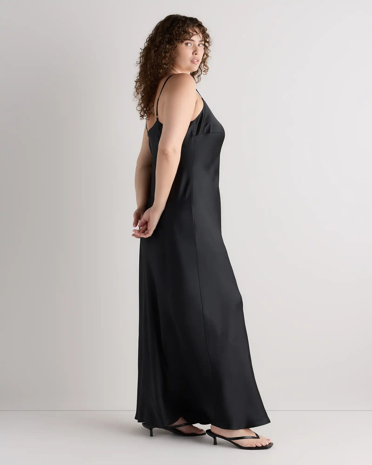 100% Washable Silk Maxi Slip Dress