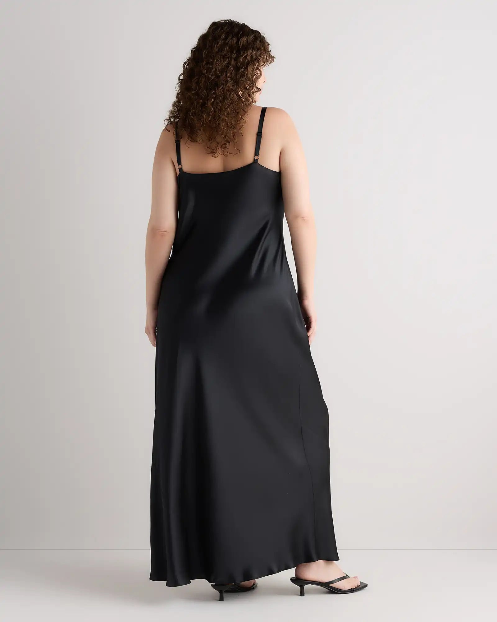 100% Washable Silk Maxi Slip Dress