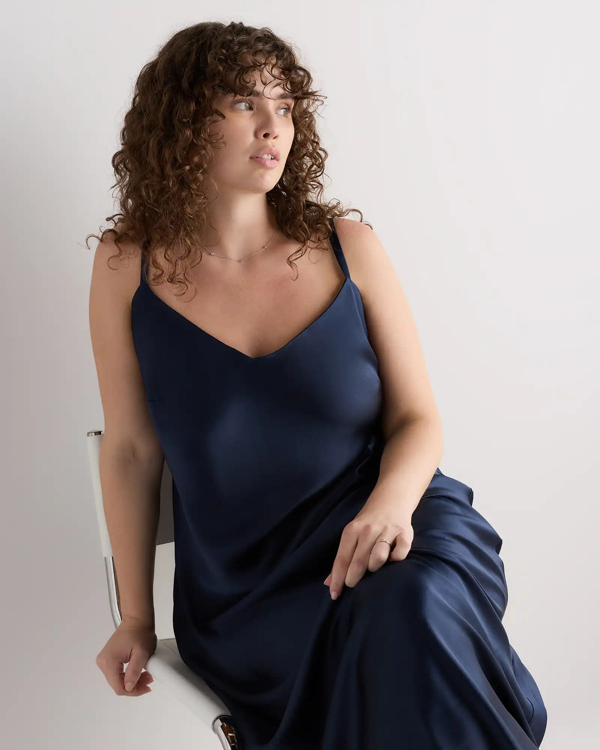 100% Washable Silk Maxi Slip Dress