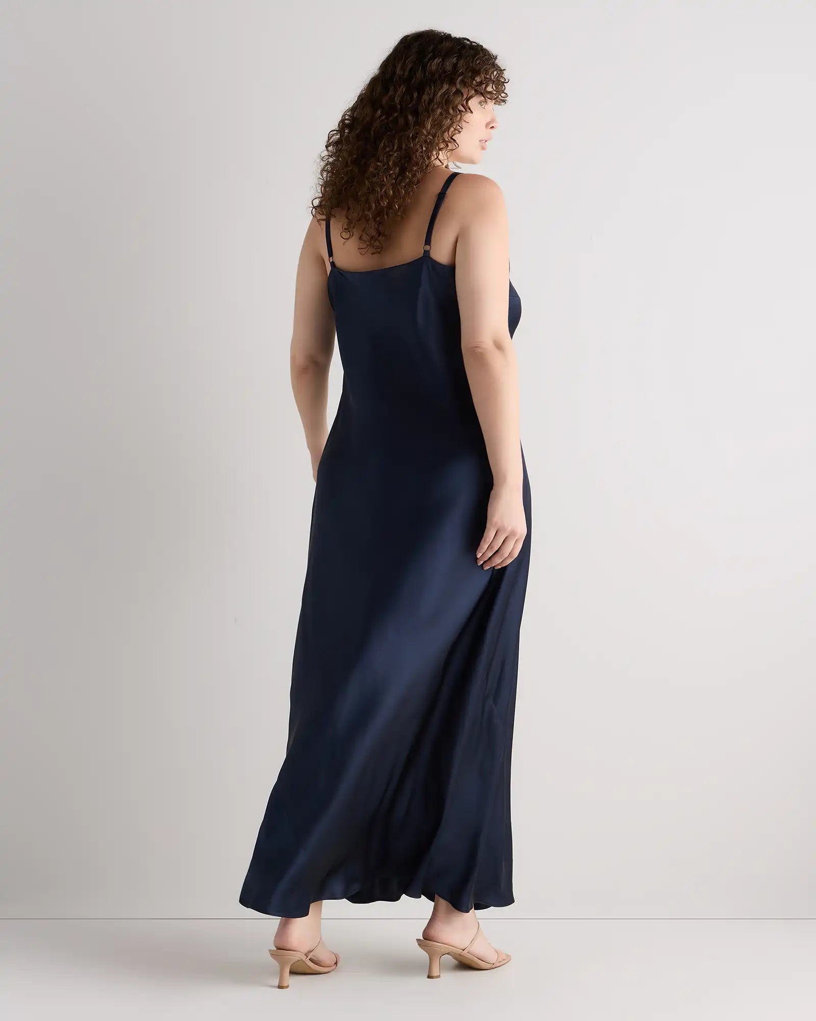 100% Washable Silk Maxi Slip Dress