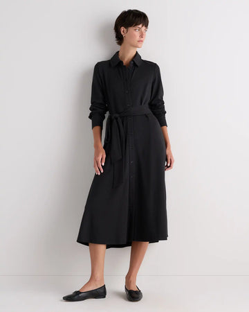 Tencel Modal Knit Midi Shirt Dress