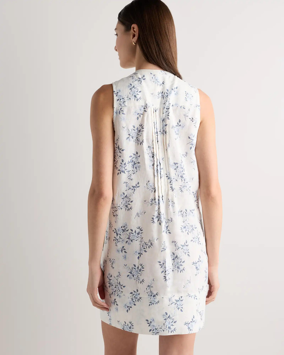 100% European Linen Sleeveless Swing Dress