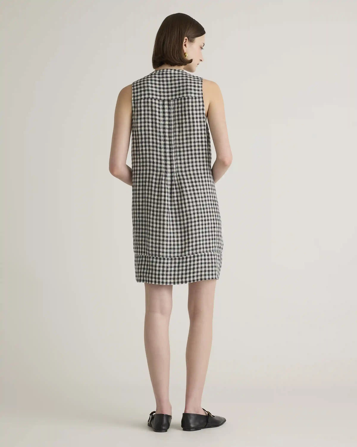 100% European Linen Sleeveless Swing Dress