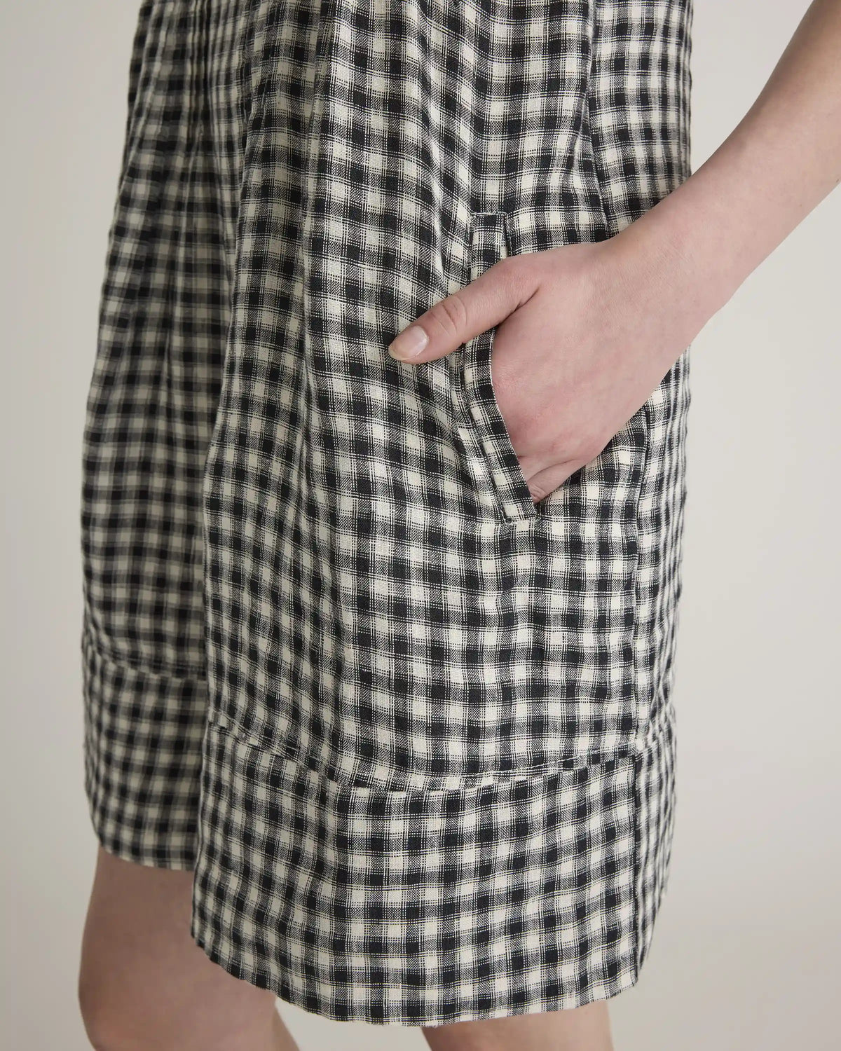 100% European Linen Sleeveless Swing Dress
