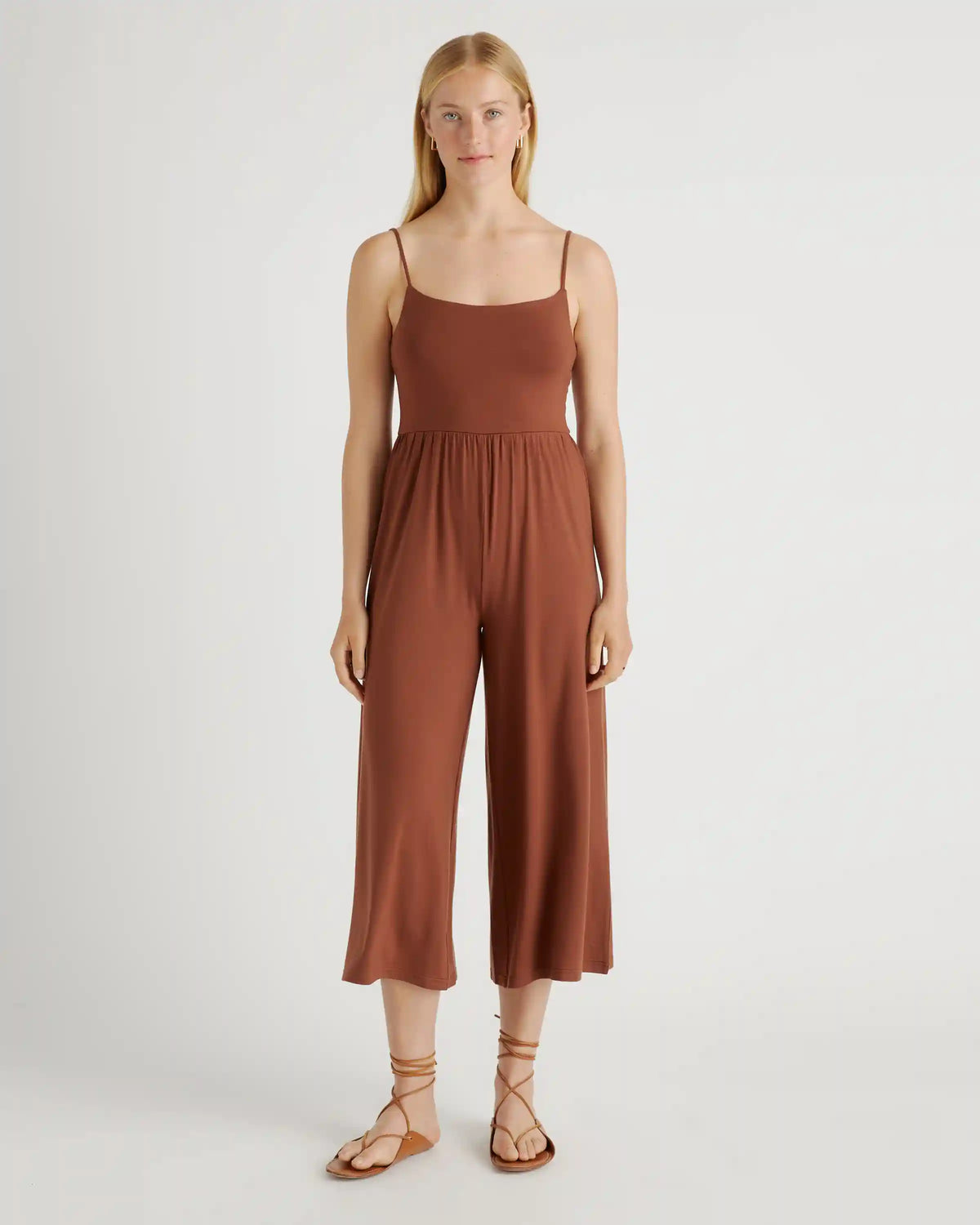 Tencel Jersey Wide Leg Jumpsuit