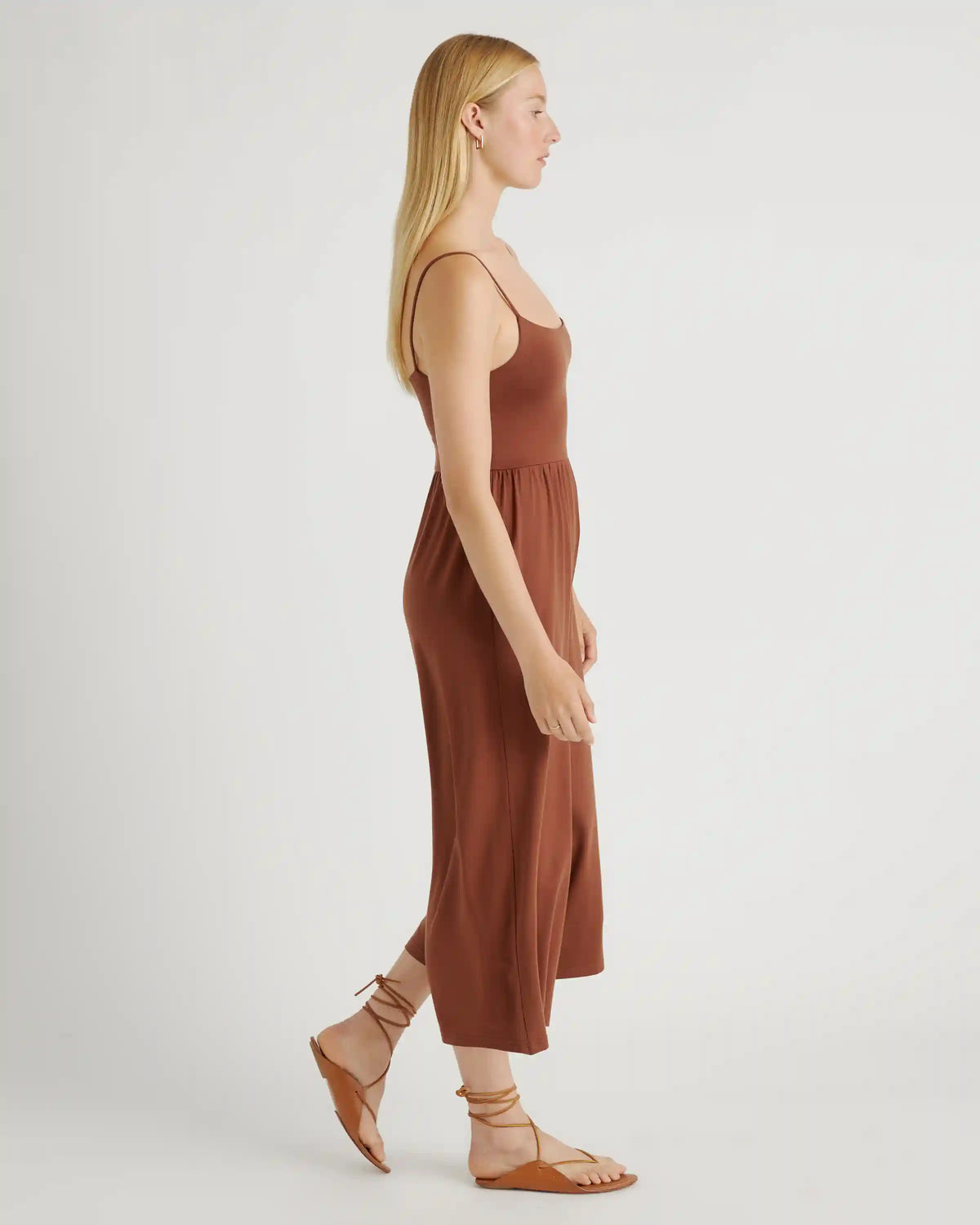 Tencel Jersey Wide Leg Jumpsuit