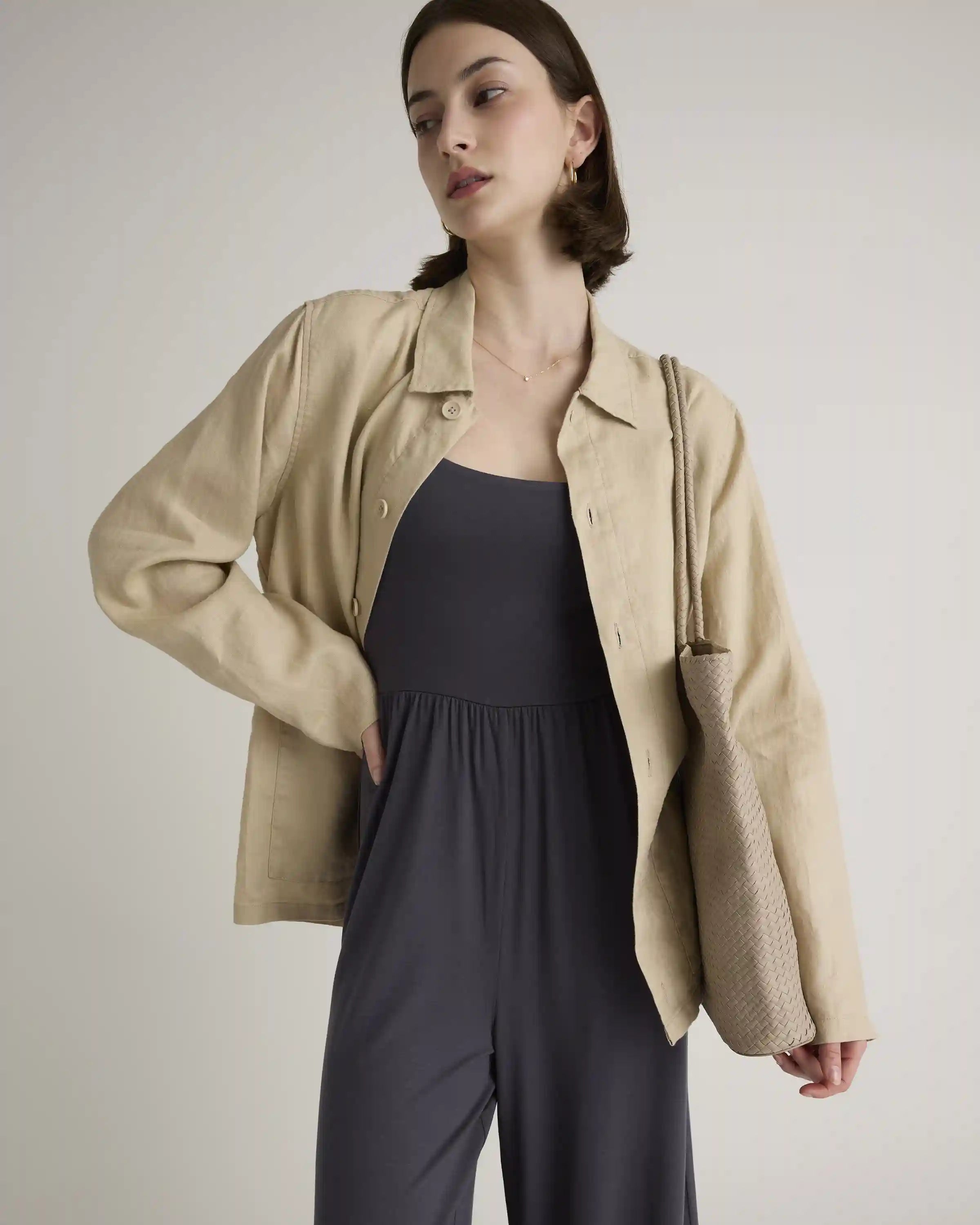 Tencel Jersey Wide Leg Jumpsuit